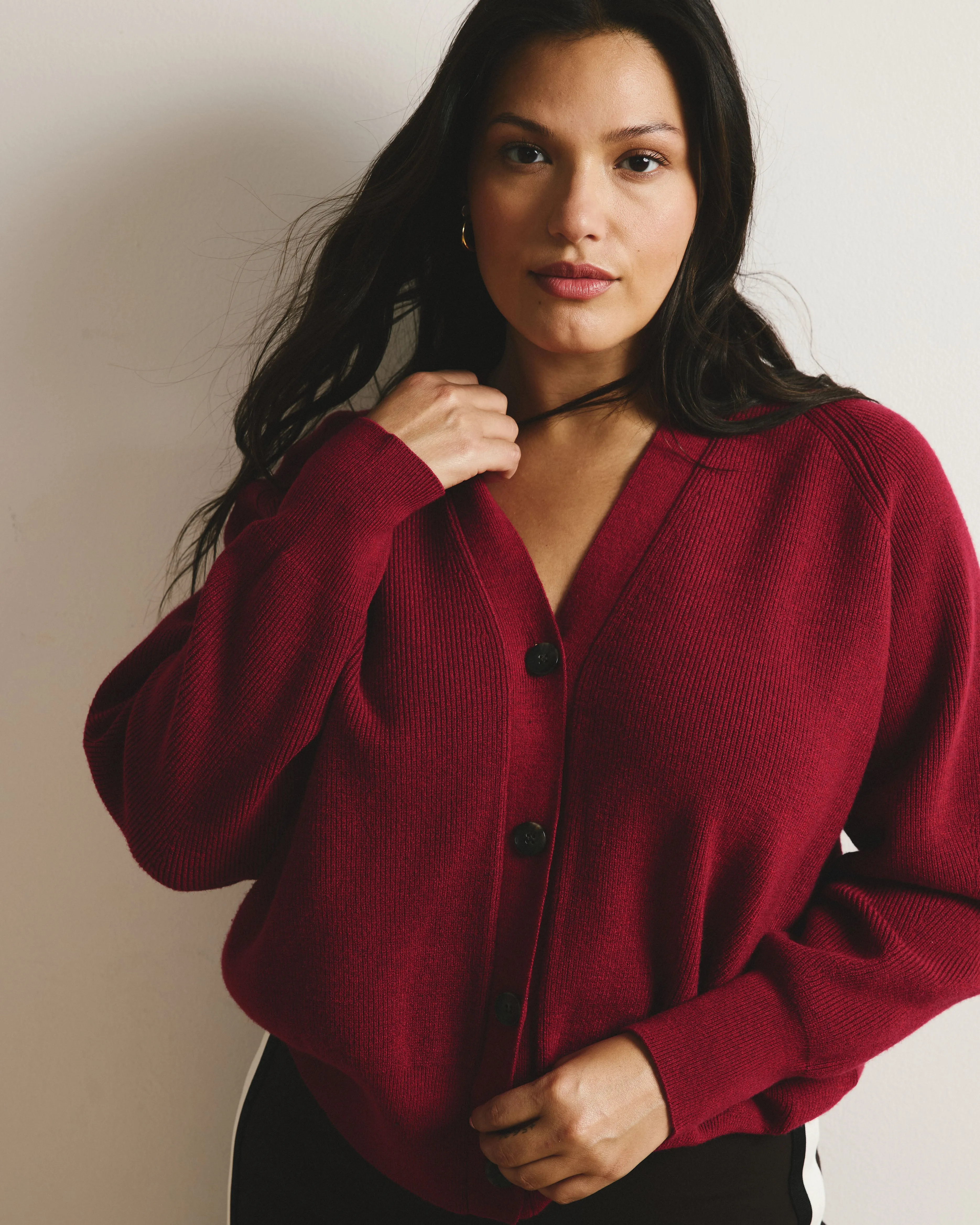 Better-Than-Wool Cardigan - Wild Rose sold by Universal Standard