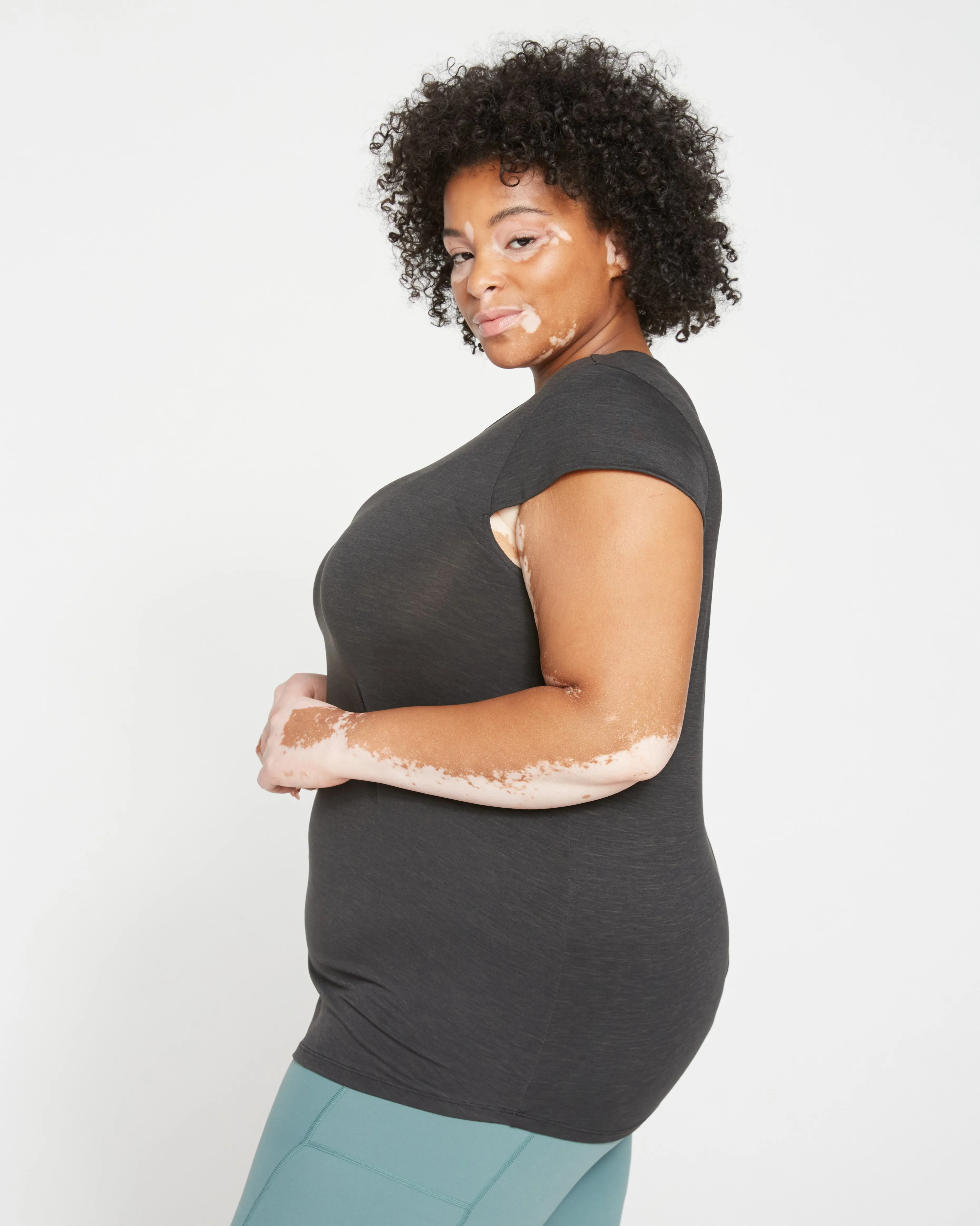 AirKnit All Day Tee - Black sold by Universal Standard product image thumbnail 3