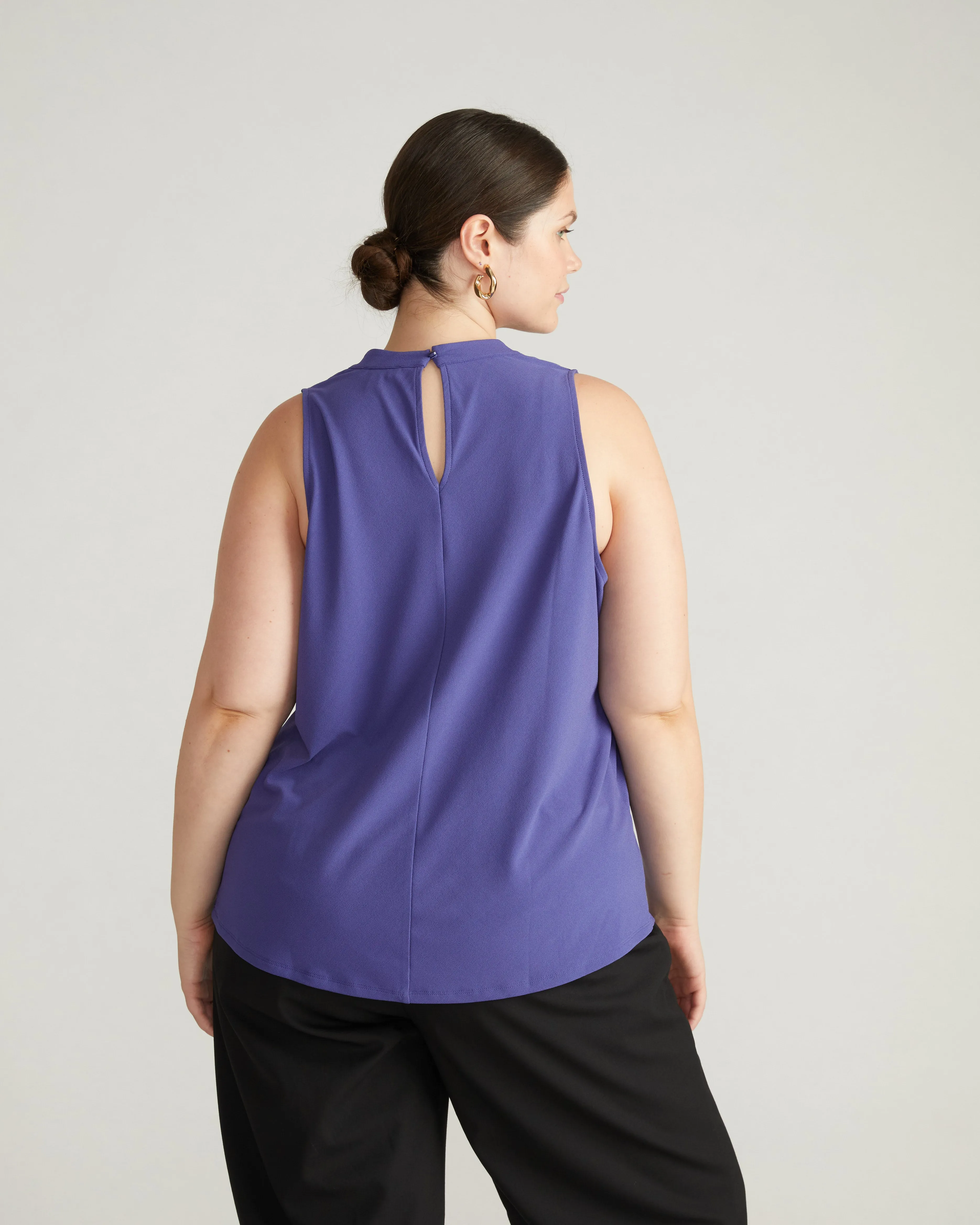 Crepe Jersey Cowl Tank Blouse - Cuban Lily sold by Universal Standard product image thumbnail 3