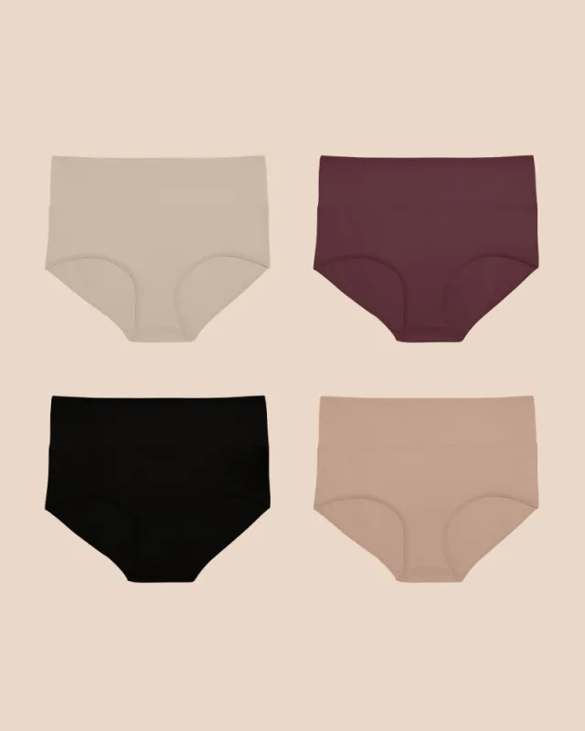 UltimateS 4-Pack Full Coverage High Rise Brief Bundle sold by Universal Standard