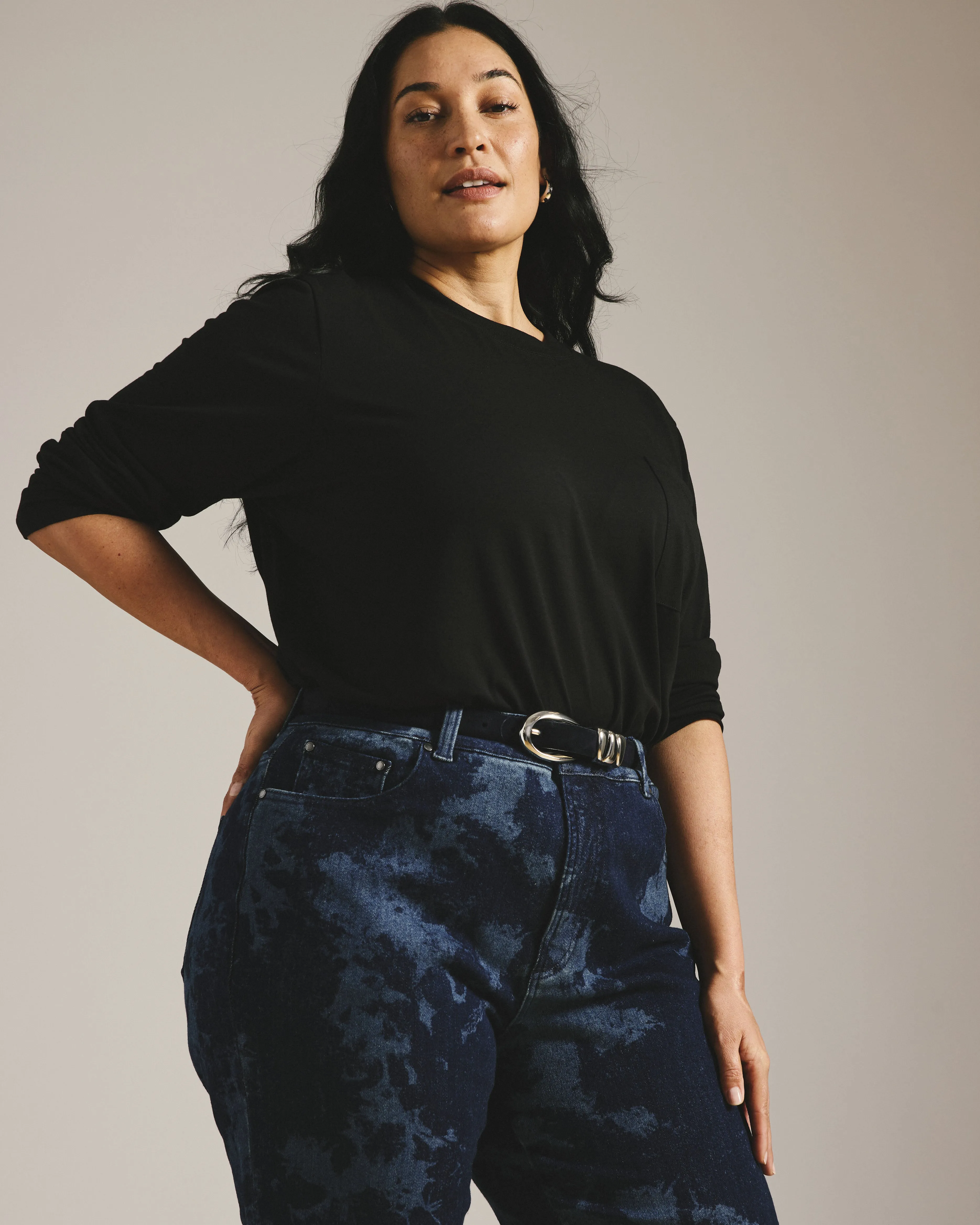 Long Sleeve Garcon Tee - Black sold by Universal Standard product image thumbnail 2