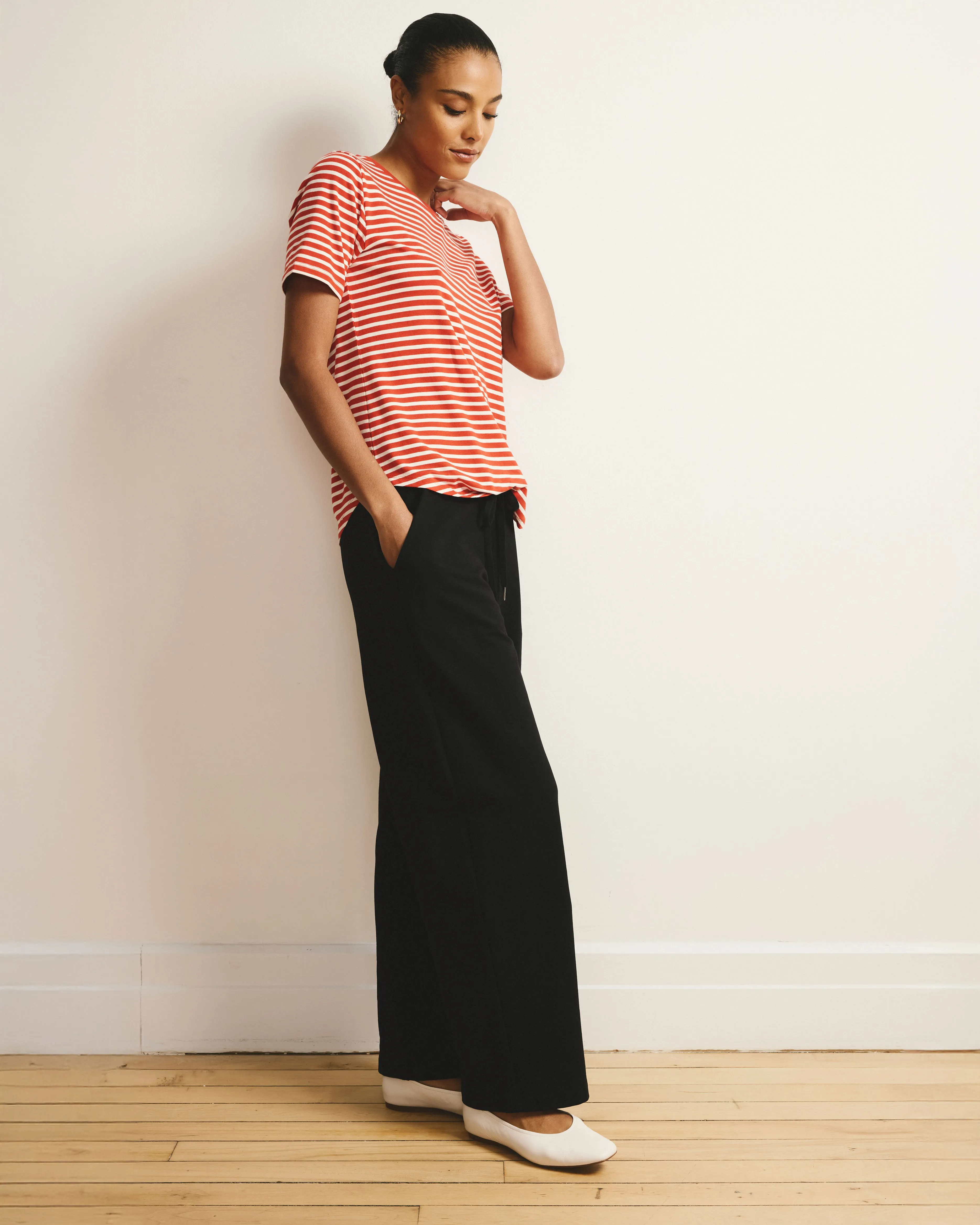 Tee Rex - Poppy/Ecru Stripe sold by Universal Standard product image thumbnail 4