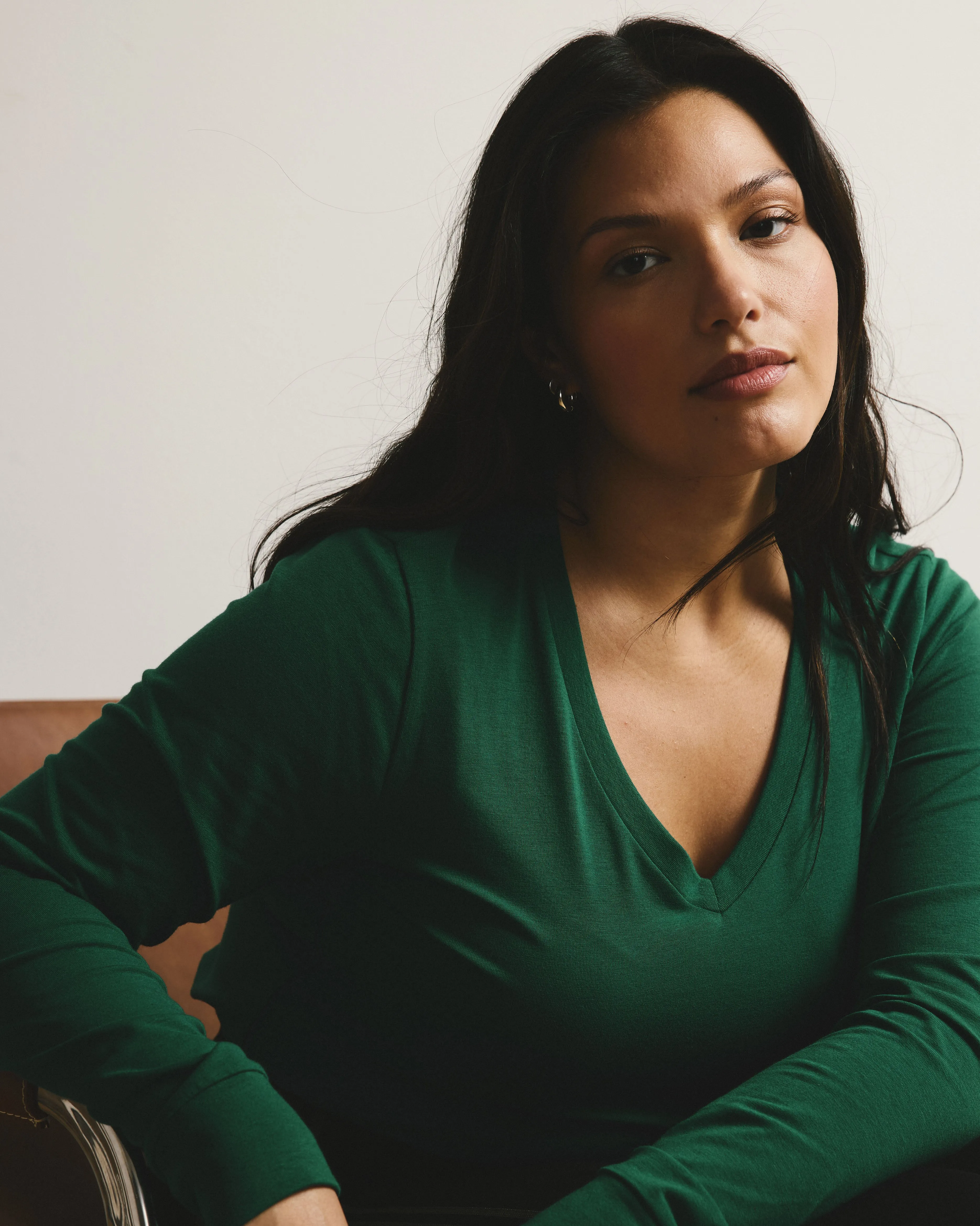 Long Sleeve V Rex - Aventurine sold by Universal Standard product image thumbnail 4