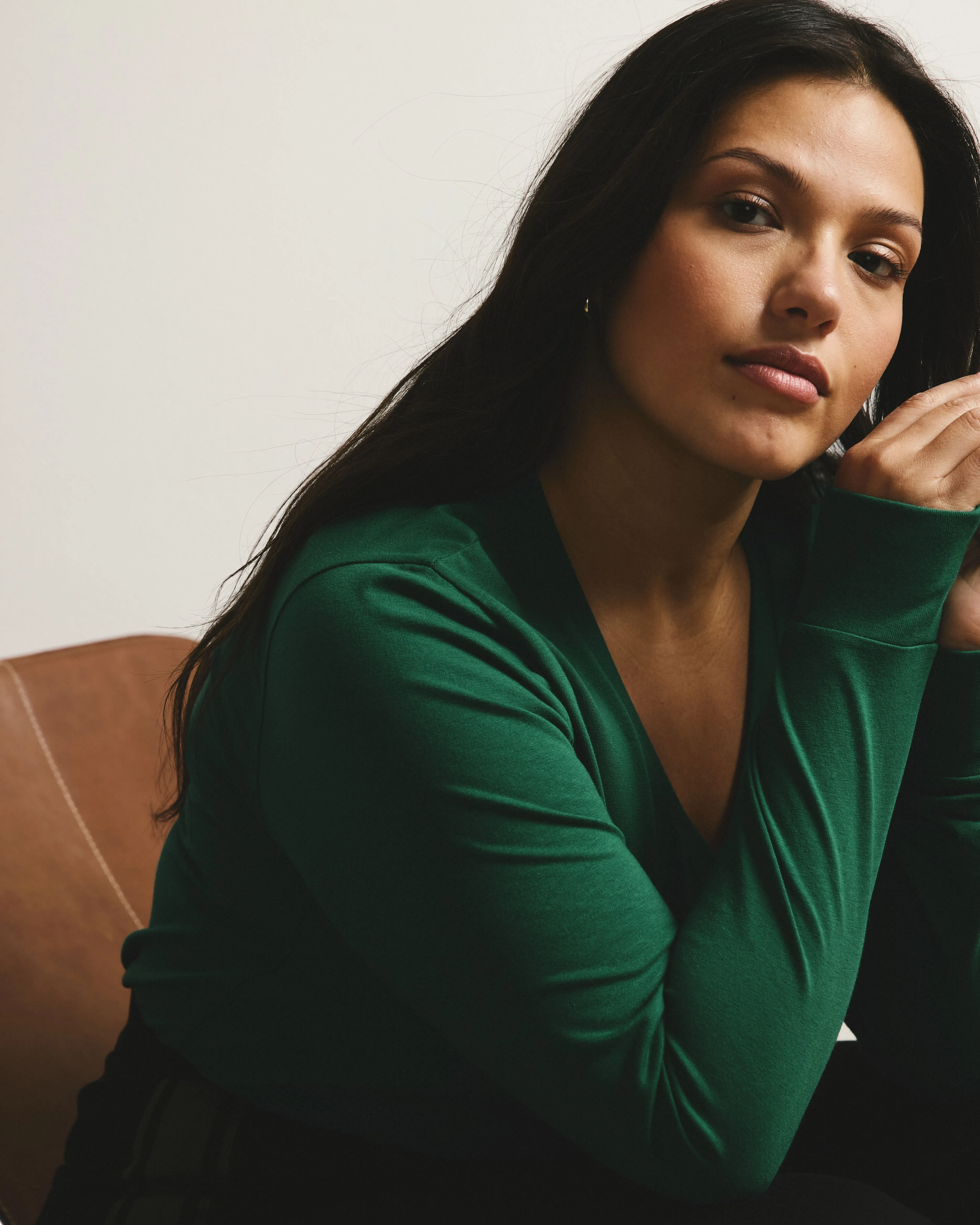 Long Sleeve V Rex - Aventurine sold by Universal Standard product image thumbnail 5