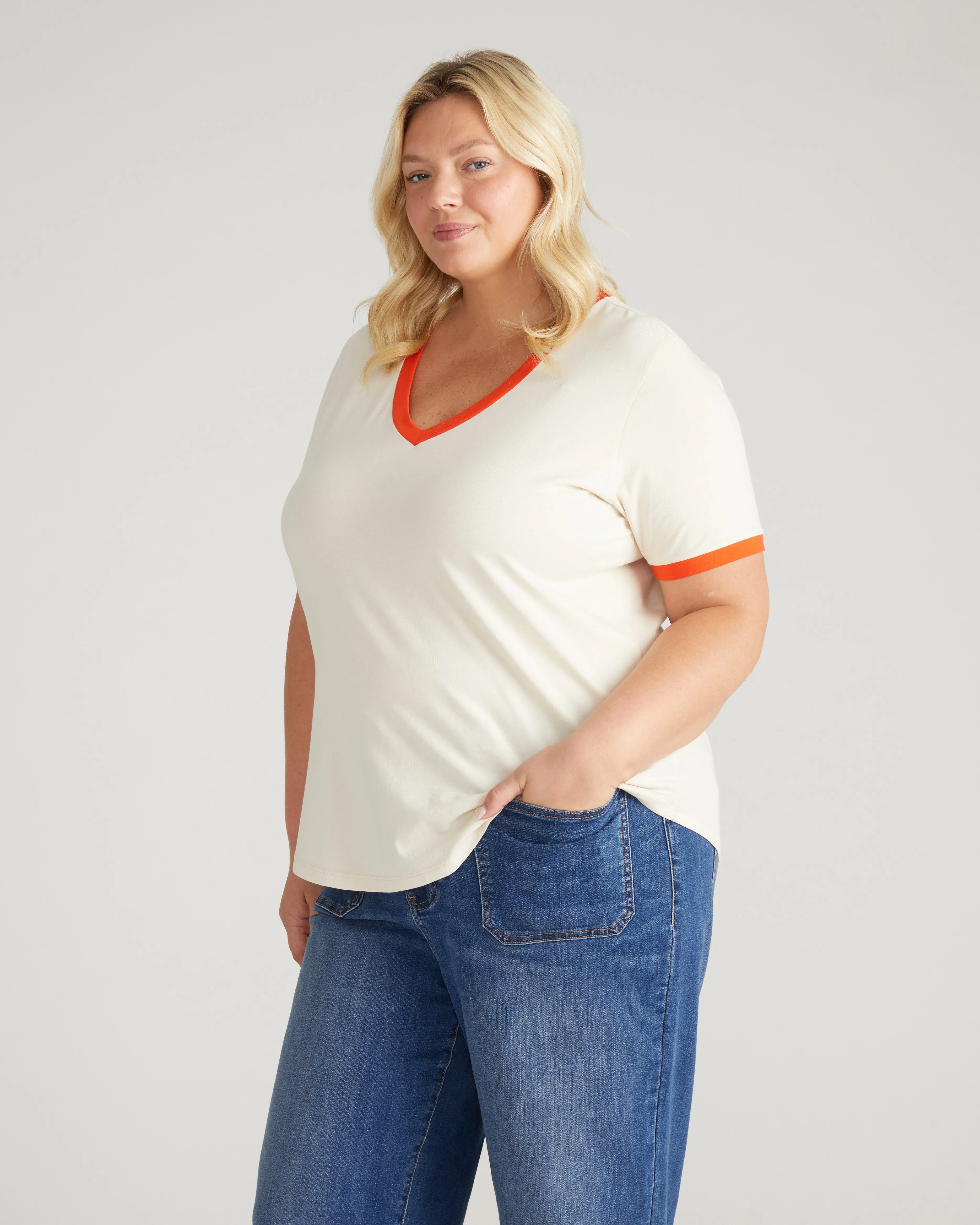 V Rex - Chamomile/Poppy Trim sold by Universal Standard product image thumbnail 3