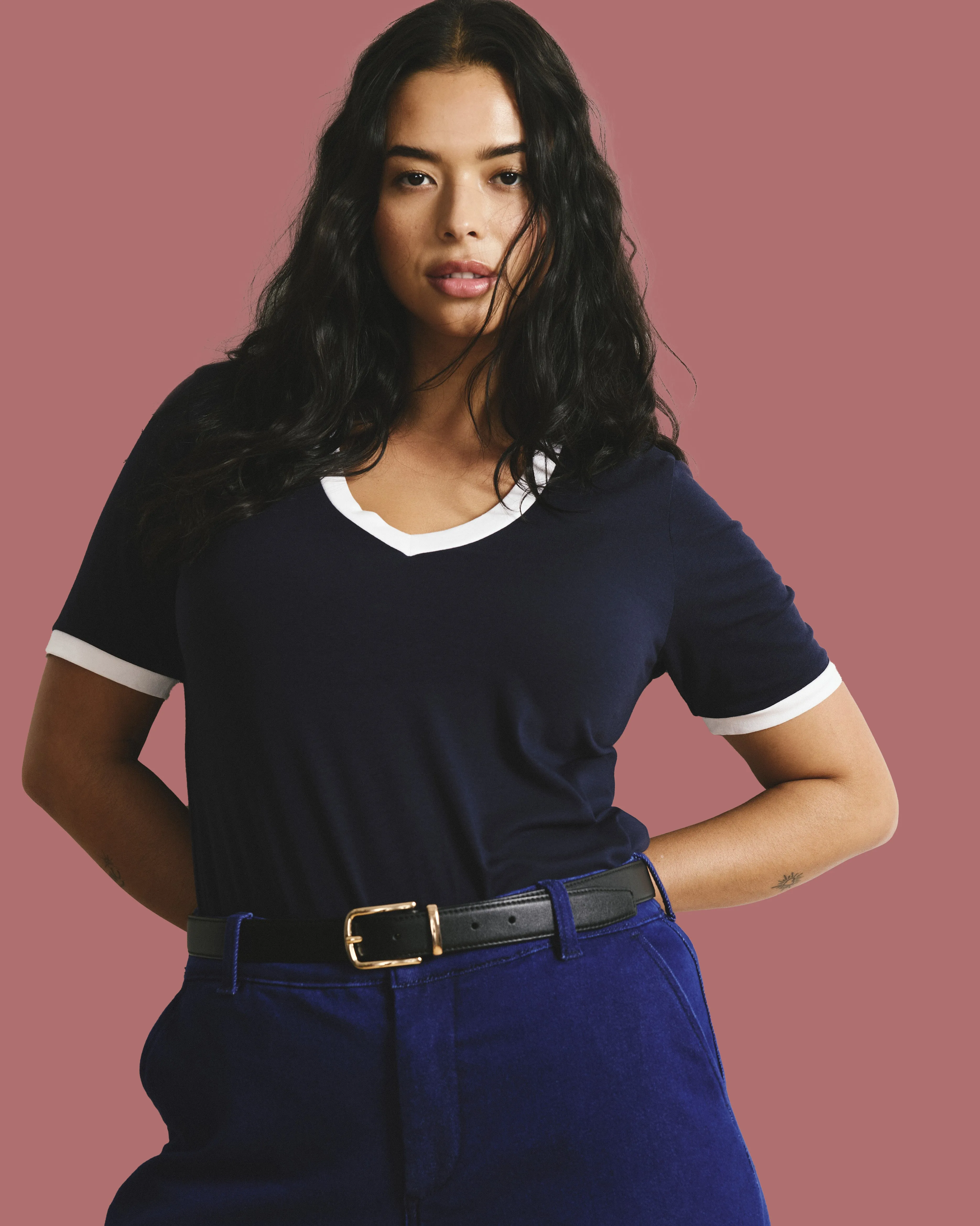 V Rex - Navy/White Trim sold by Universal Standard