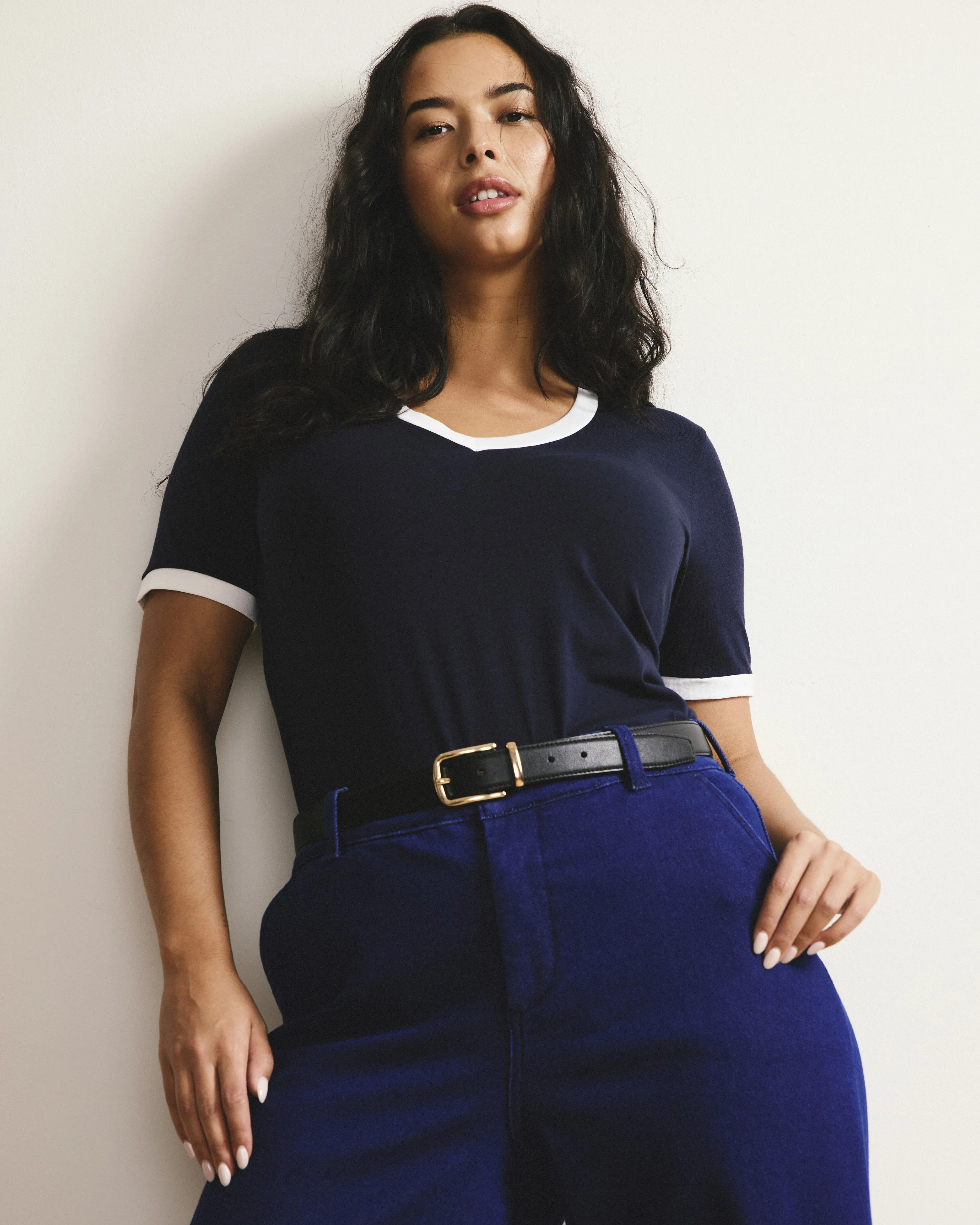 V Rex - Navy/White Trim sold by Universal Standard product image thumbnail 4