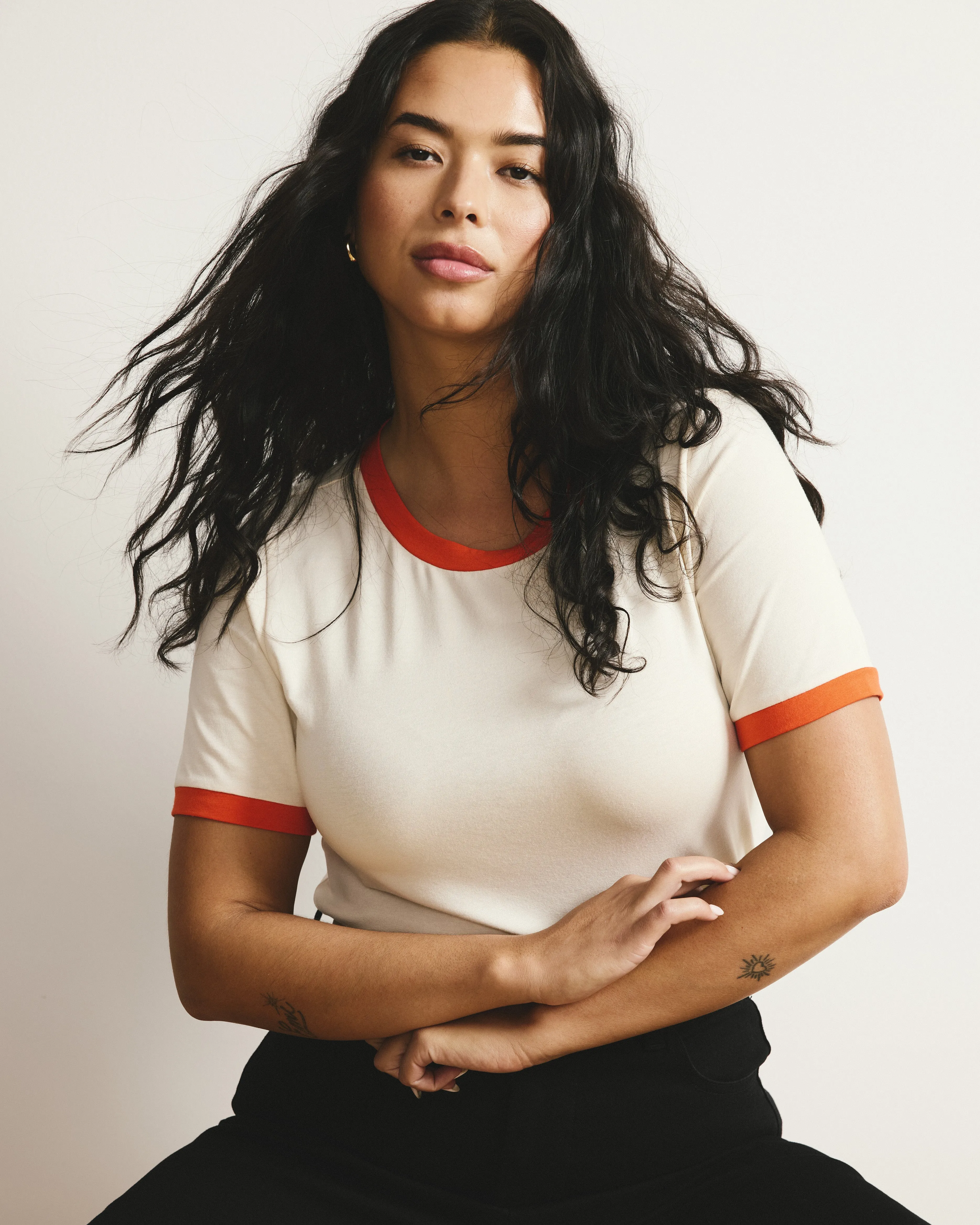 Tee Rex - Chamomile/Poppy Trim sold by Universal Standard product image thumbnail 5