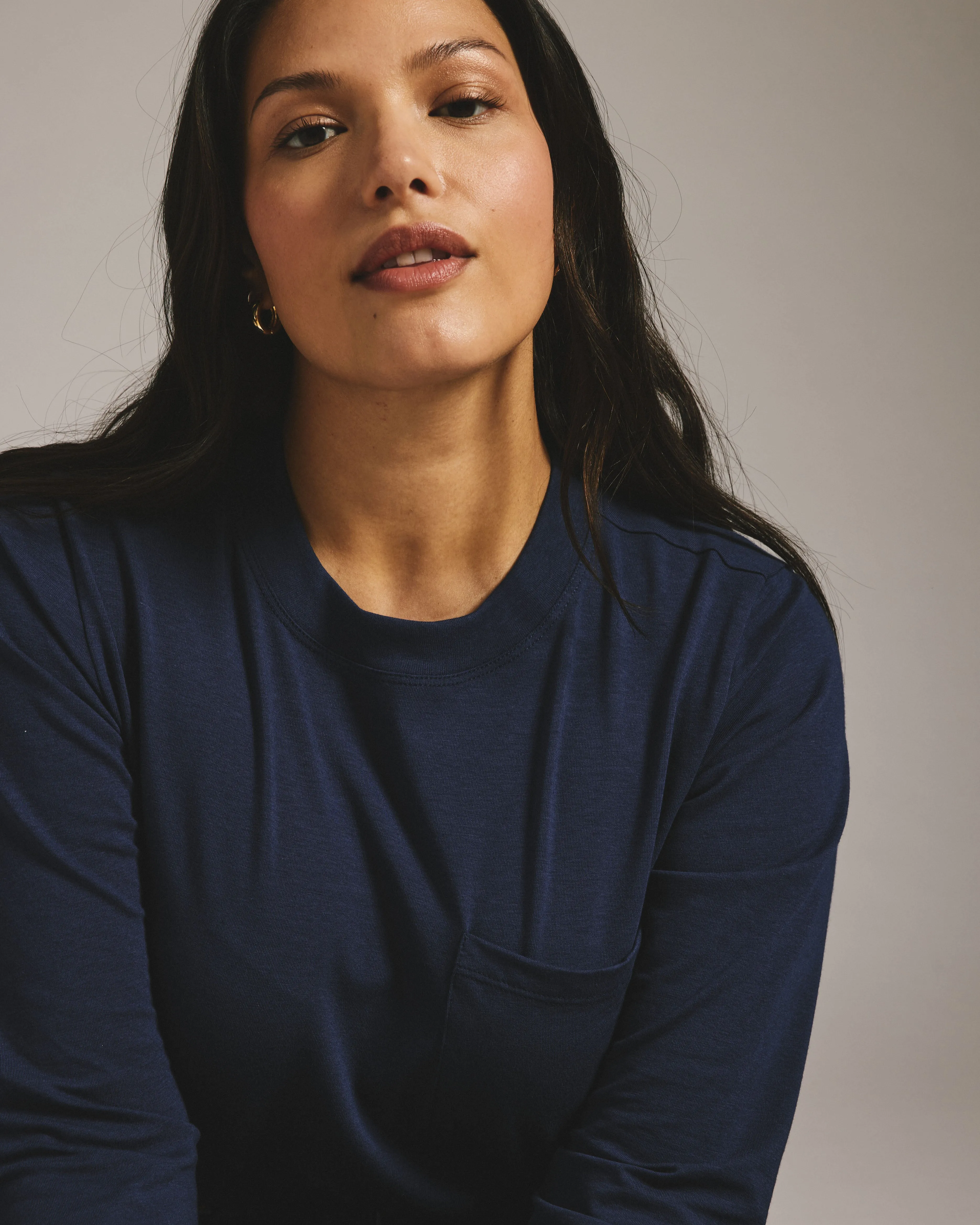 Long Sleeve Garcon Tee - Classic Navy sold by Universal Standard product image thumbnail 5