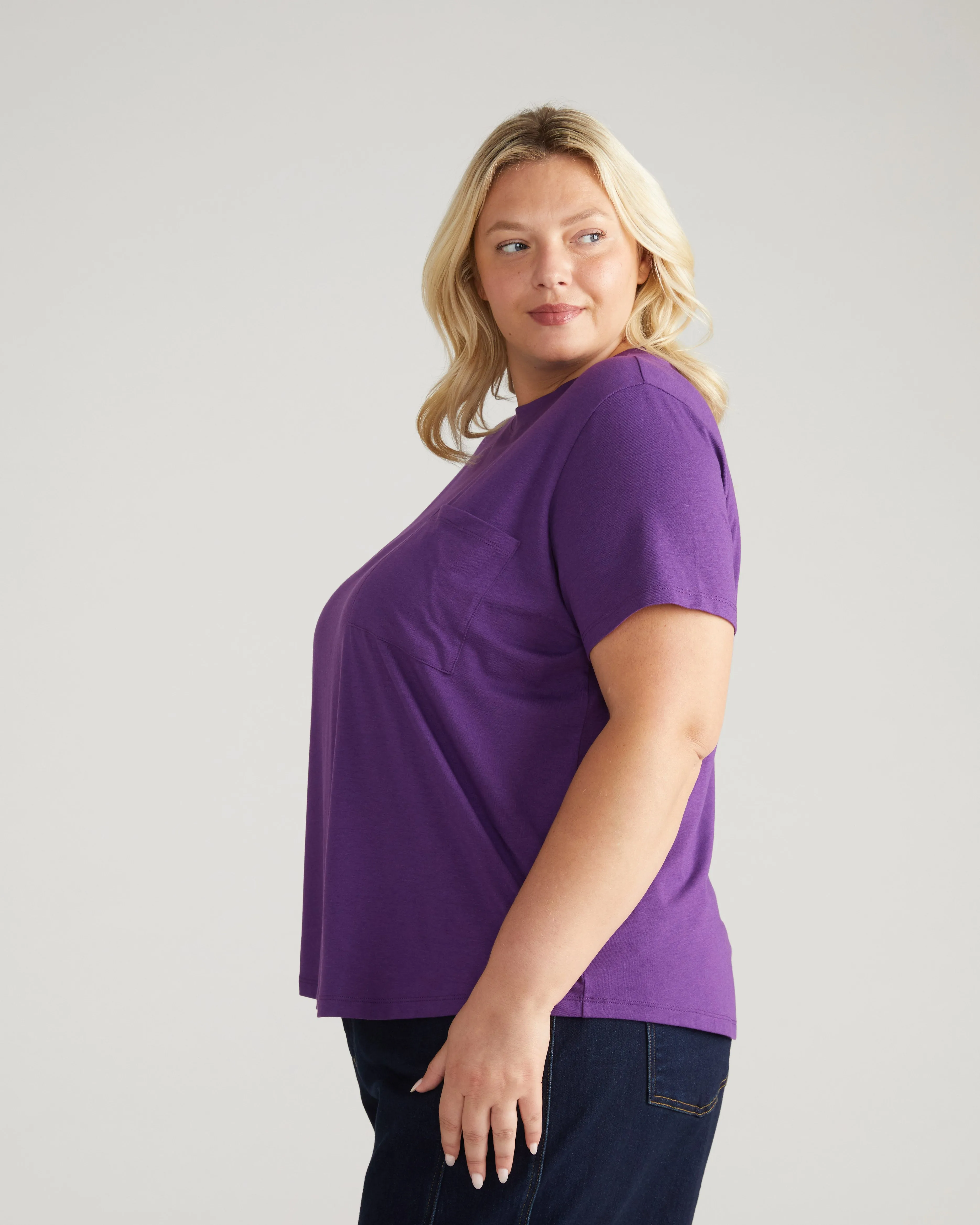 Garcon Tee - Grape sold by Universal Standard product image thumbnail 3