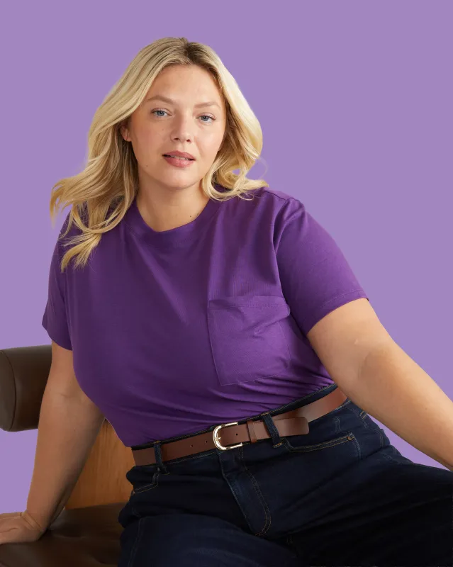 Garcon Tee - Grape sold by Universal Standard