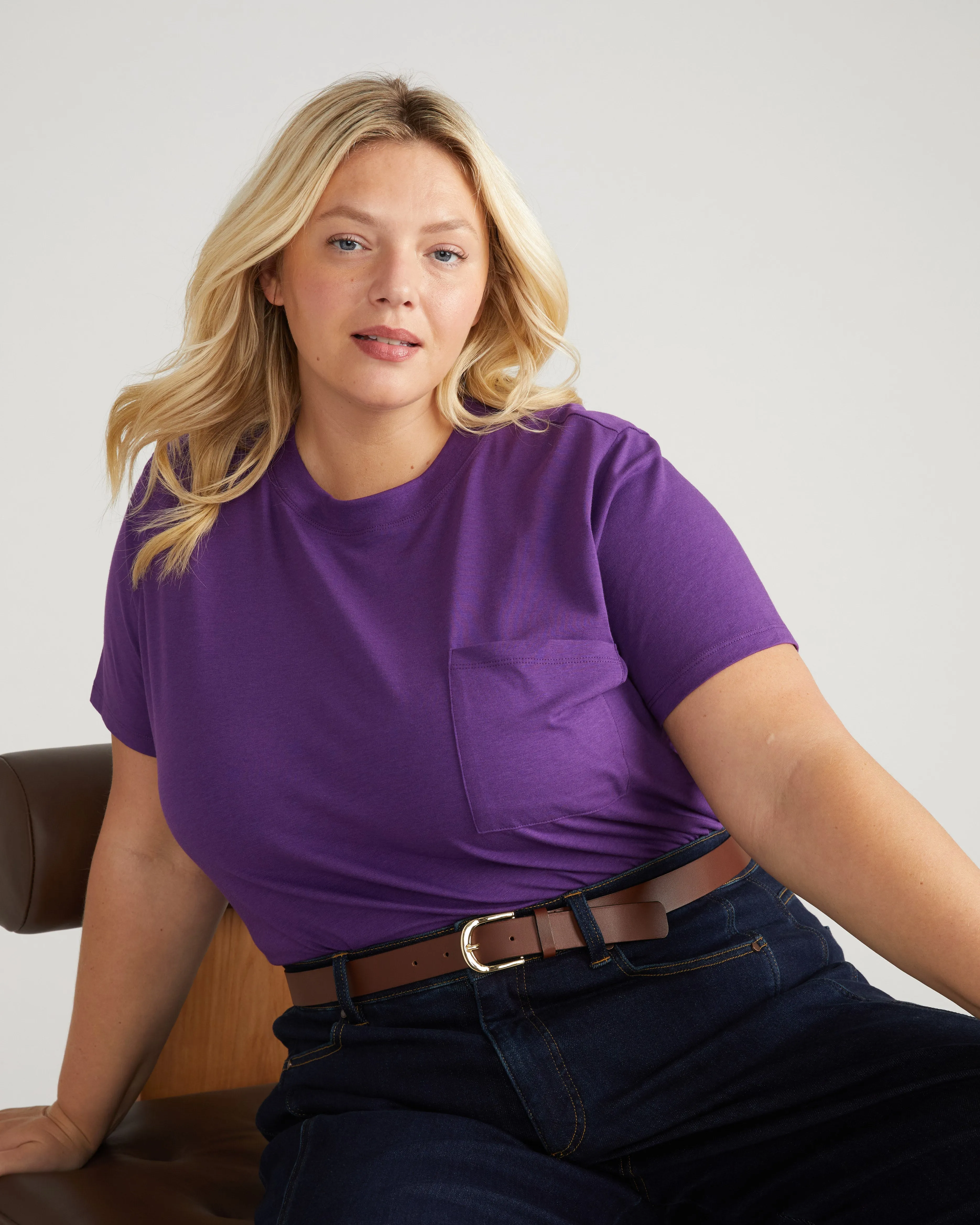 Garcon Tee - Grape sold by Universal Standard product image thumbnail 2