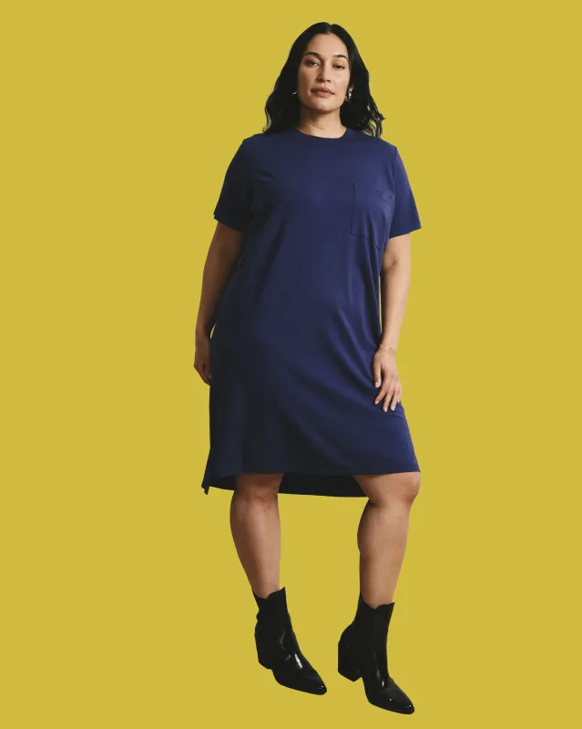 Garcon Tee Dress - Classic Navy sold by Universal Standard