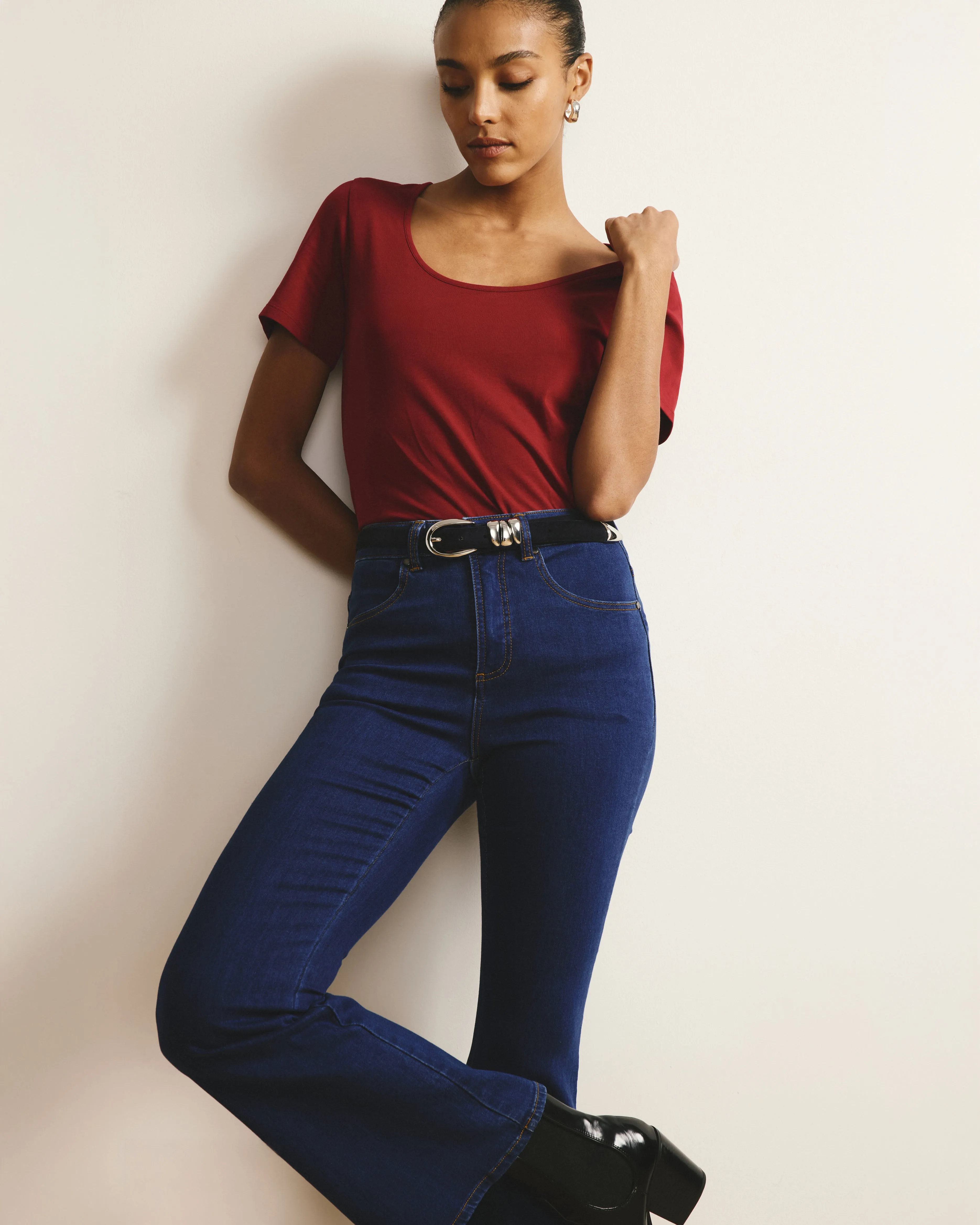 Scoop Neck Tee - Garnet sold by Universal Standard product image thumbnail 2