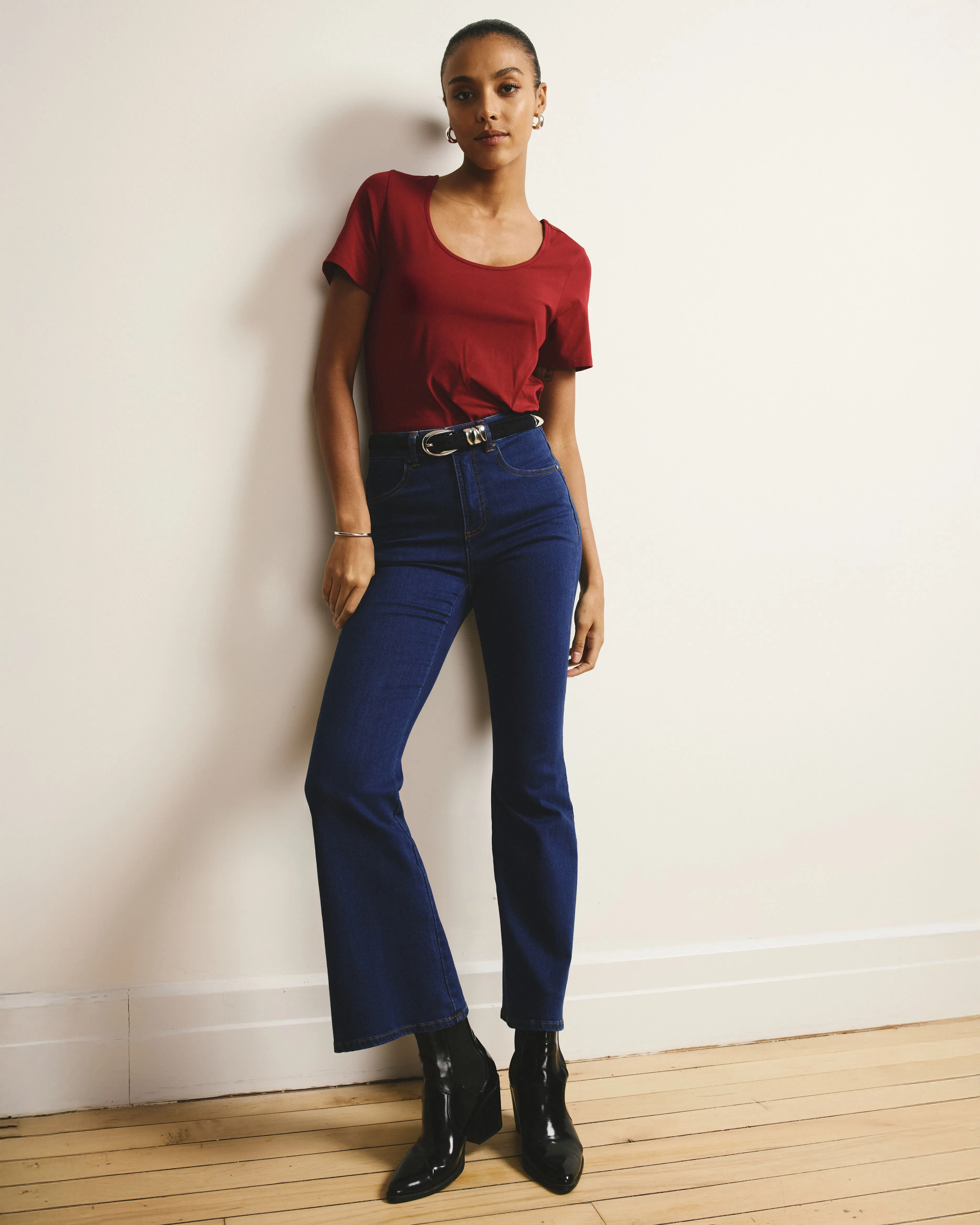 Scoop Neck Tee - Garnet sold by Universal Standard product image thumbnail 4