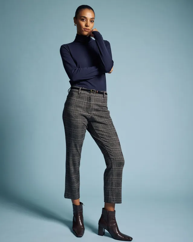 Cigarette Ponte Pants - British Plaid sold by Universal Standard