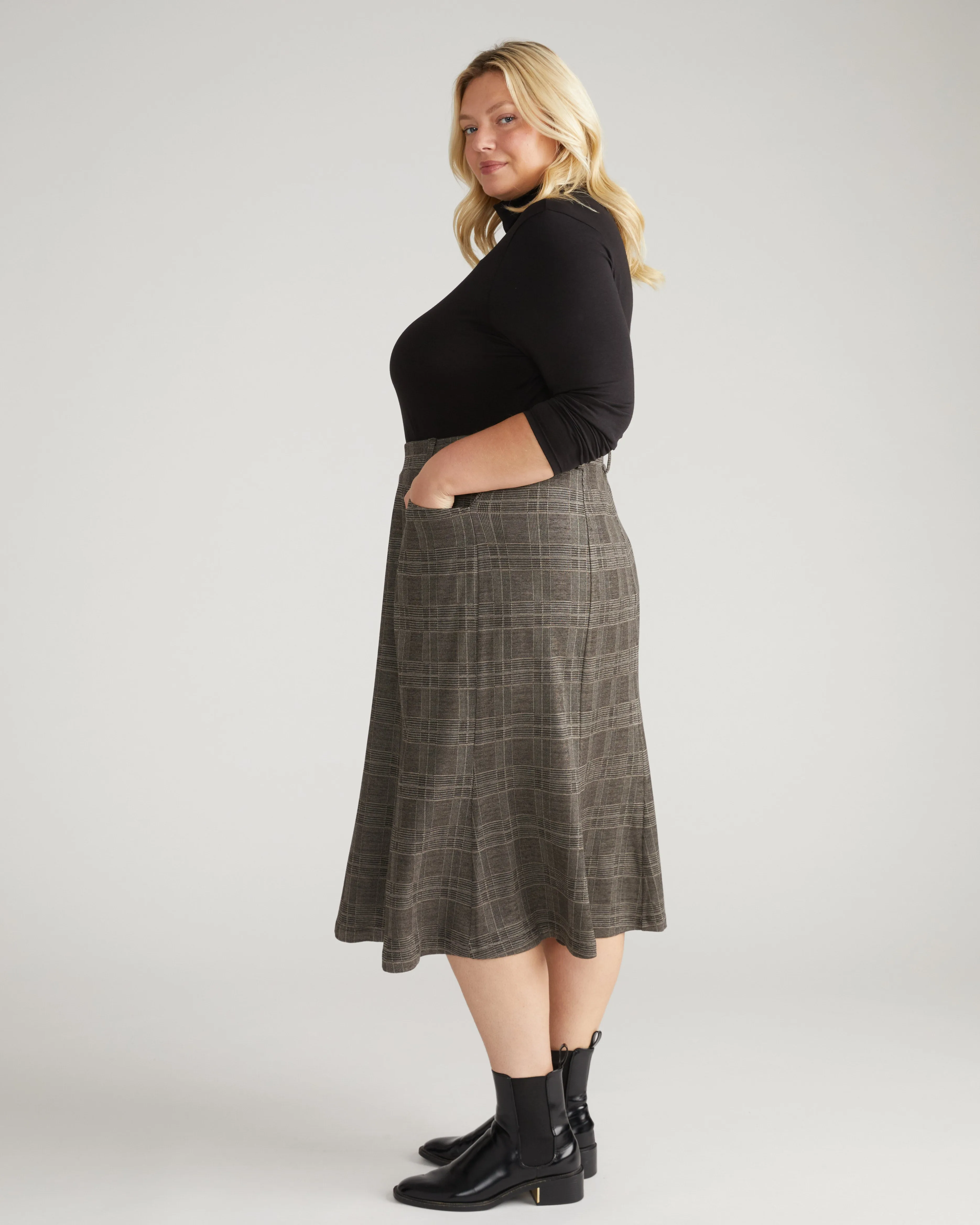 Carla Ponte Skirt - British Plaid sold by Universal Standard product image thumbnail 3