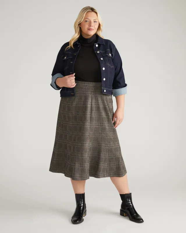 Carla Ponte Skirt - British Plaid sold by Universal Standard