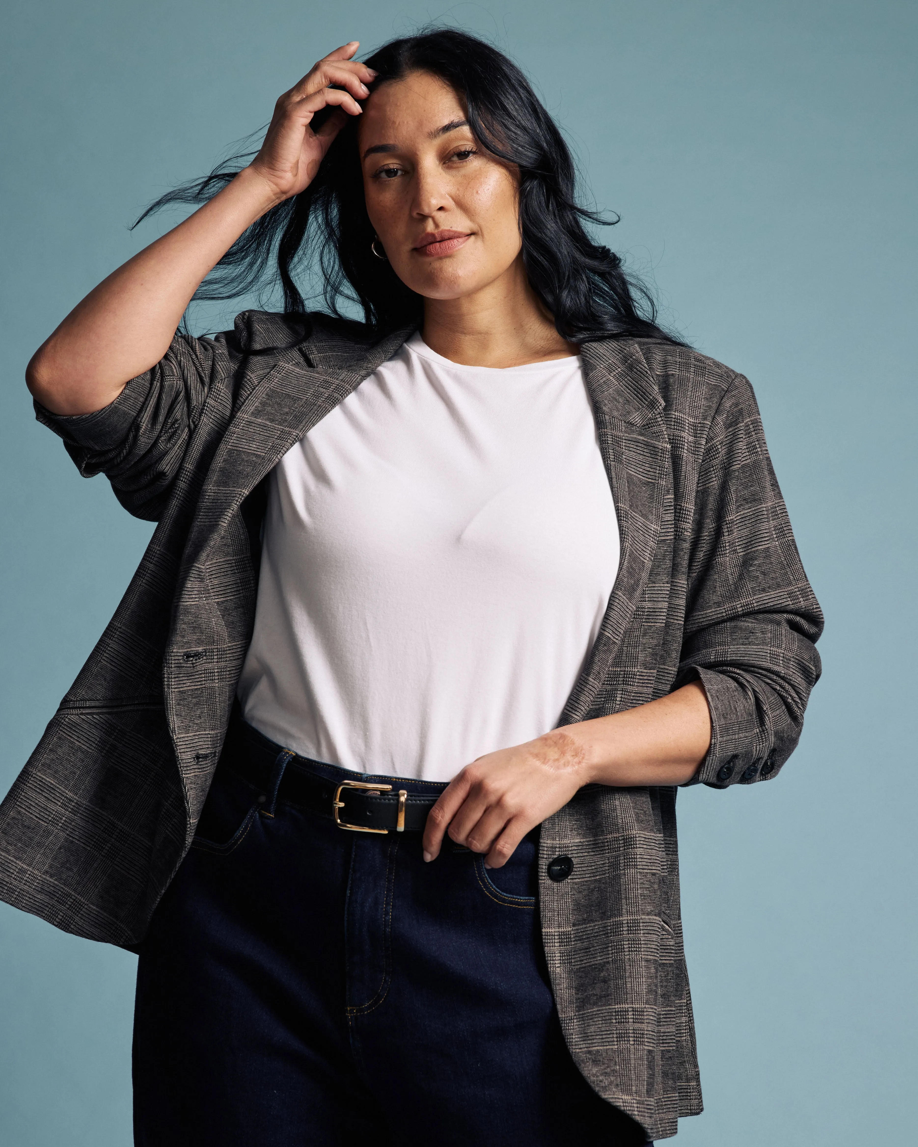 Beas Ponte Blazer - British Plaid sold by Universal Standard product image thumbnail 4