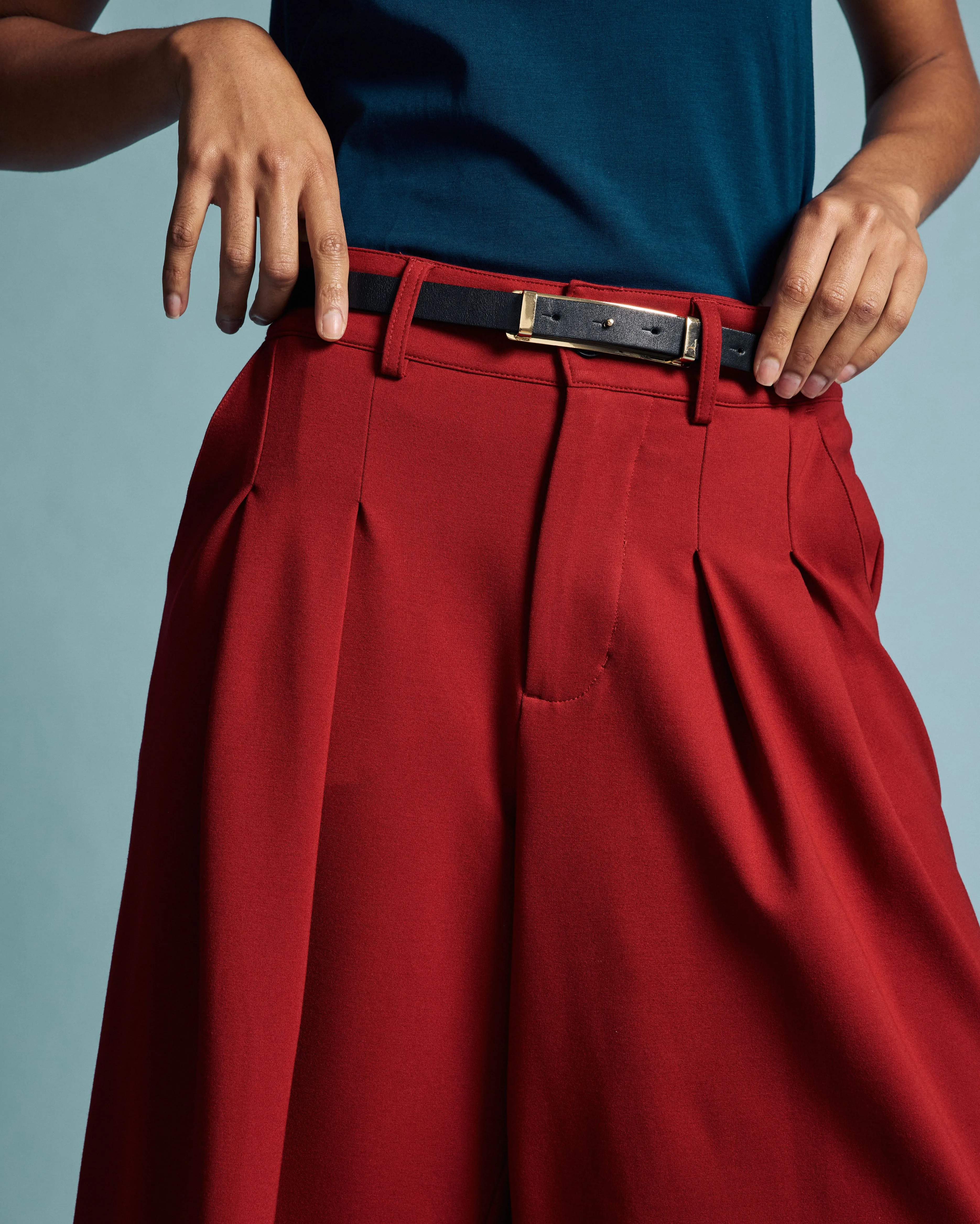 Palais Wide Leg Ponte Pants - Garnet sold by Universal Standard product image thumbnail 2