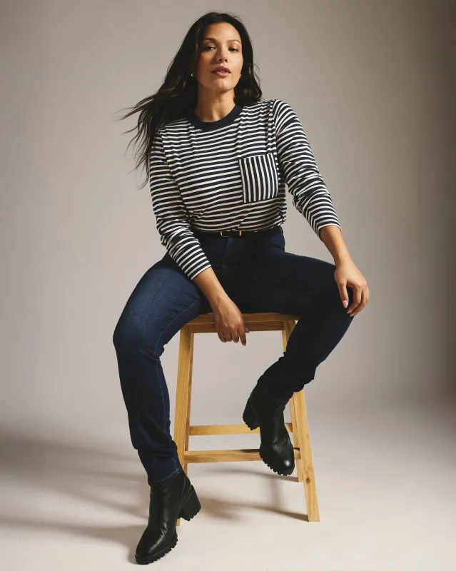 Seine High Rise Skinny Jeans 32 Inch - Heritage Indigo sold by Universal Standard