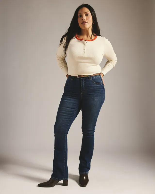 Marne Bootcut Jeans 32 inch - Naval Blue Wash sold by Universal Standard