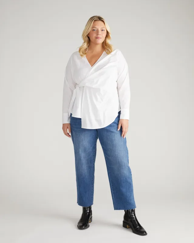 Etta High Rise Straight Leg Jeans 28 Inch - Camden Blue sold by Universal Standard