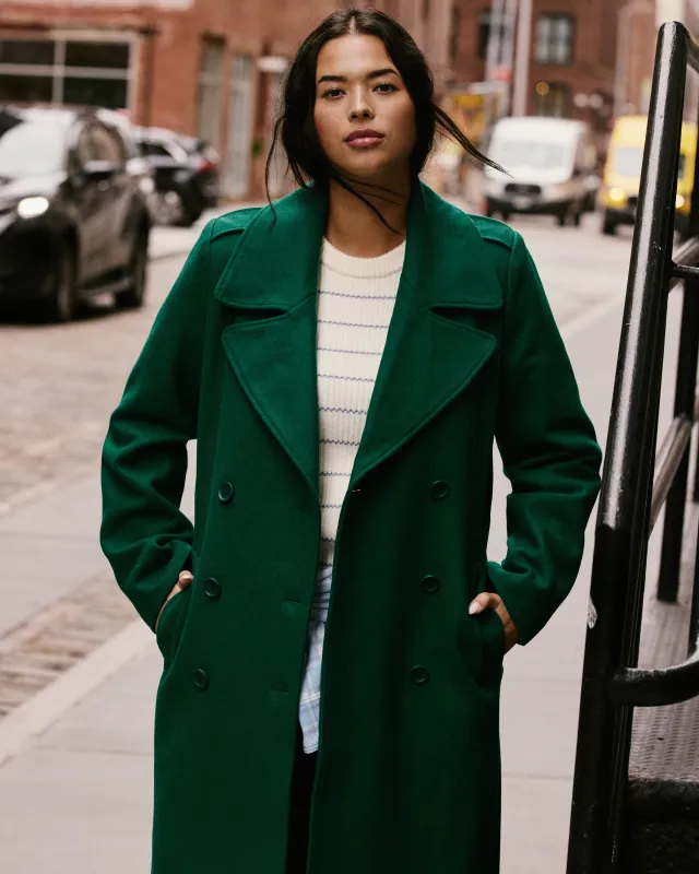 Callaghan Wool Coat - Aventurine sold by Universal Standard