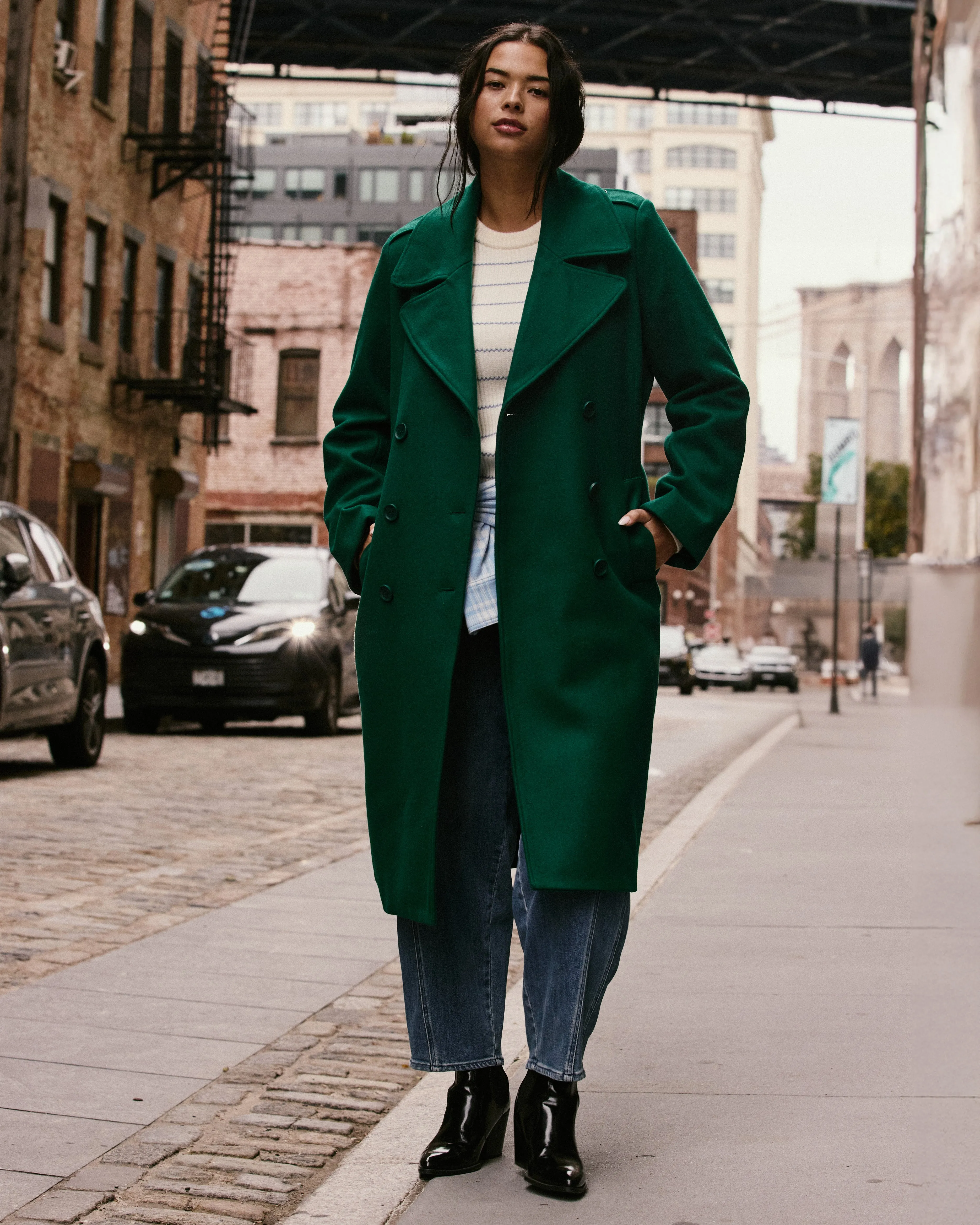 Callaghan Wool Coat - Aventurine sold by Universal Standard product image thumbnail 2