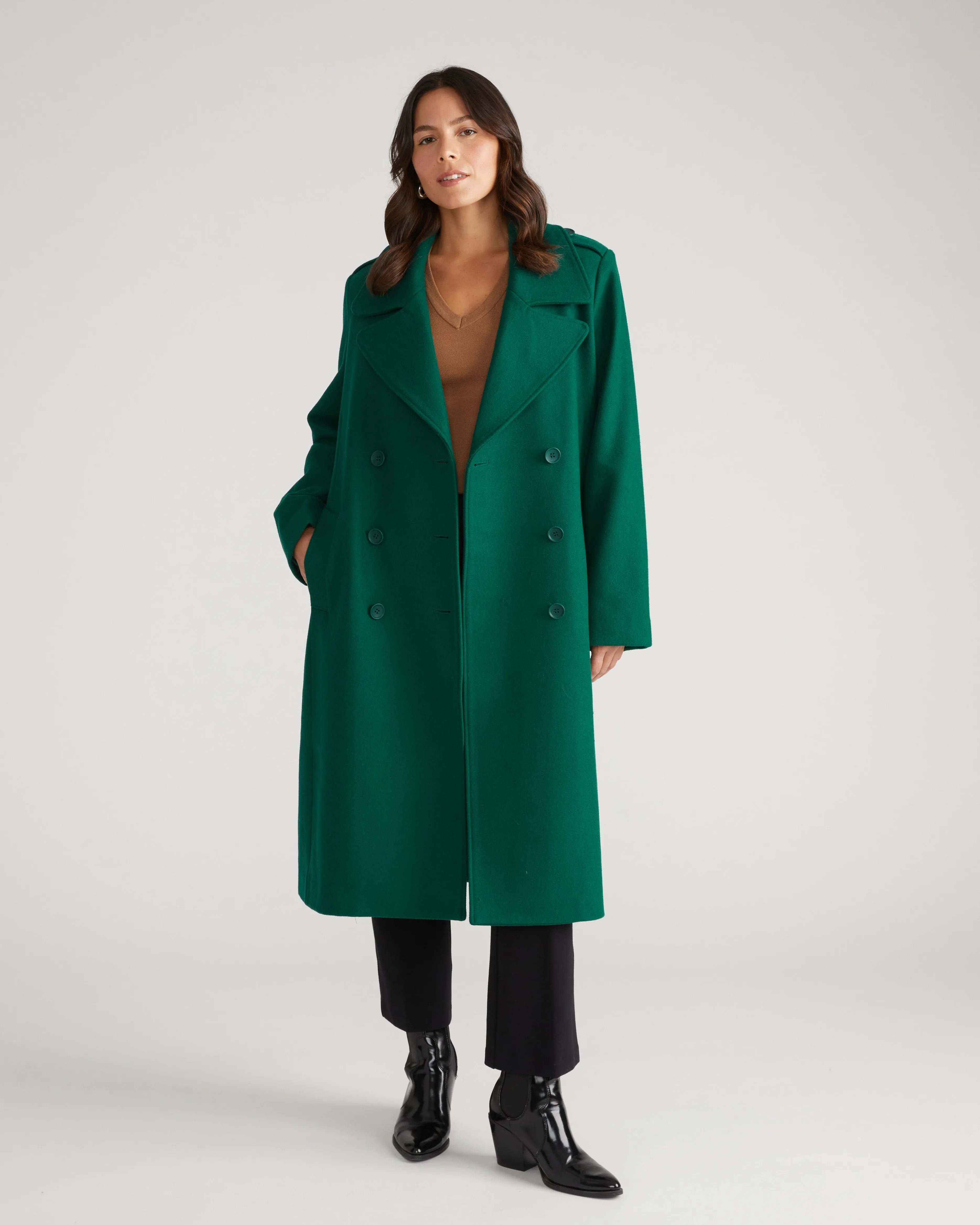 Callaghan Wool Coat - Aventurine sold by Universal Standard product image thumbnail 5