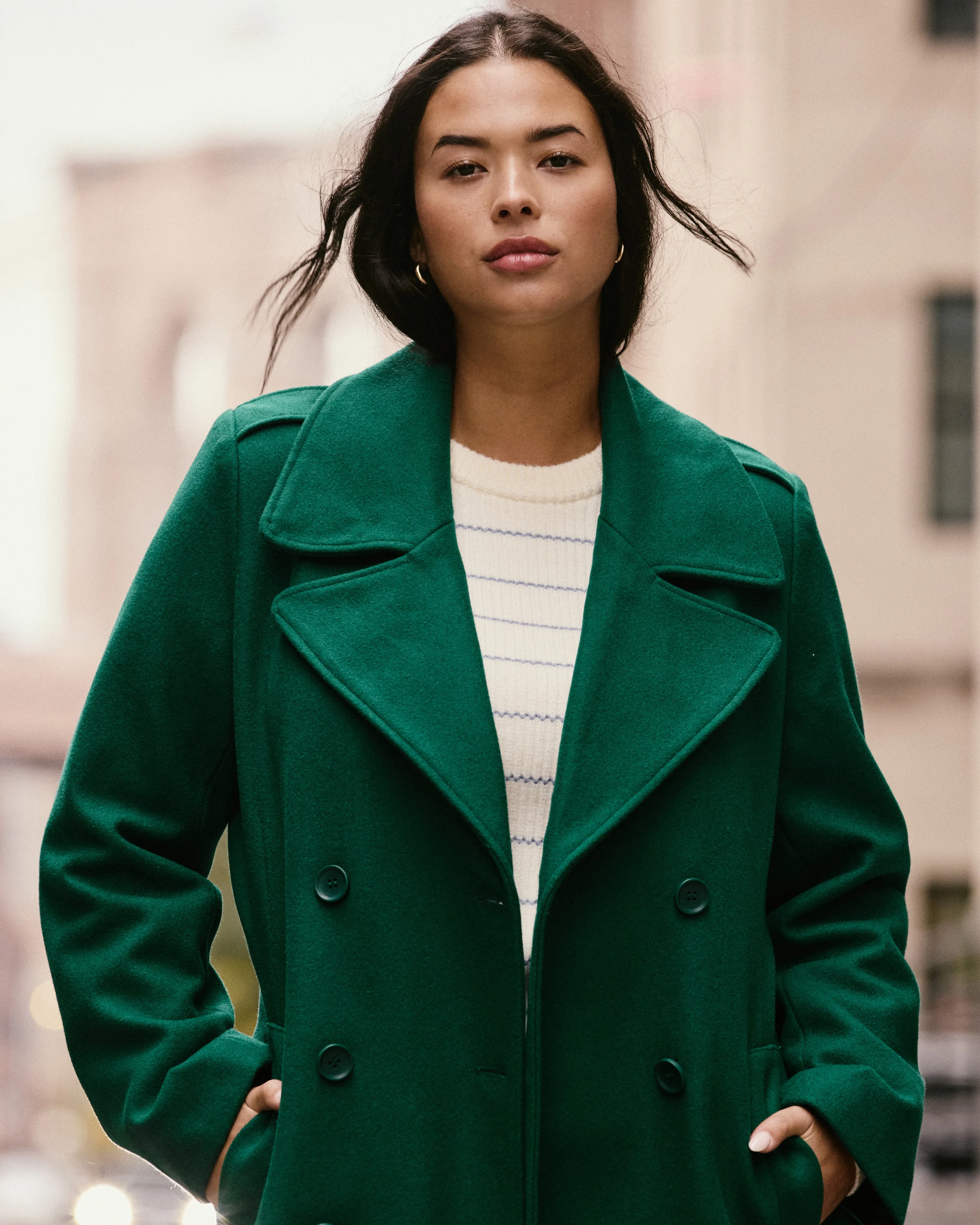 Callaghan Wool Coat - Aventurine sold by Universal Standard product image thumbnail 4