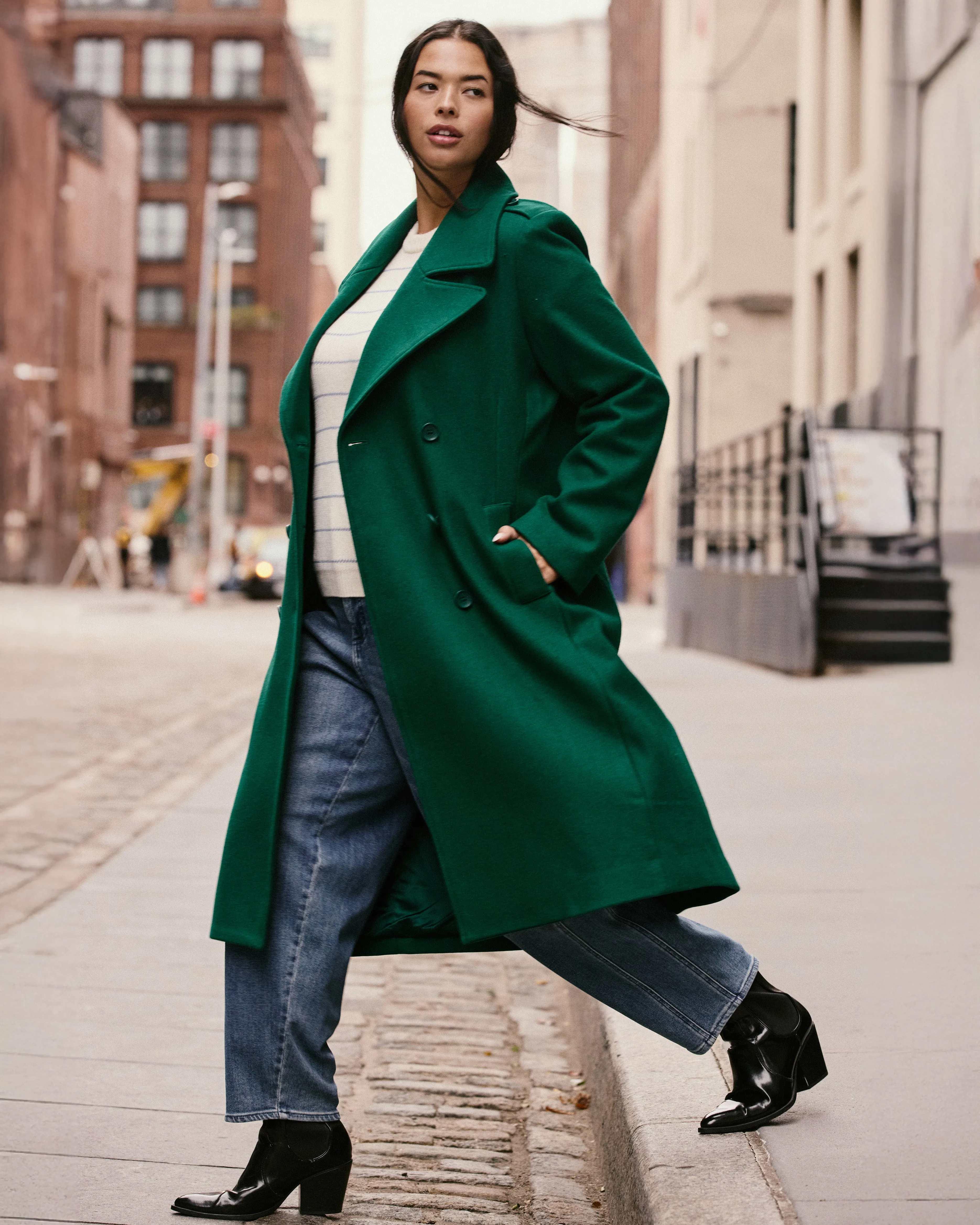 Callaghan Wool Coat - Aventurine sold by Universal Standard product image thumbnail 3