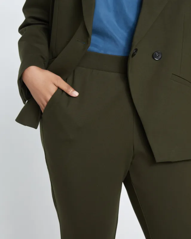 Minimalist Moro Pocket Signature Ponte Pants - Evening Forest sold by Universal Standard