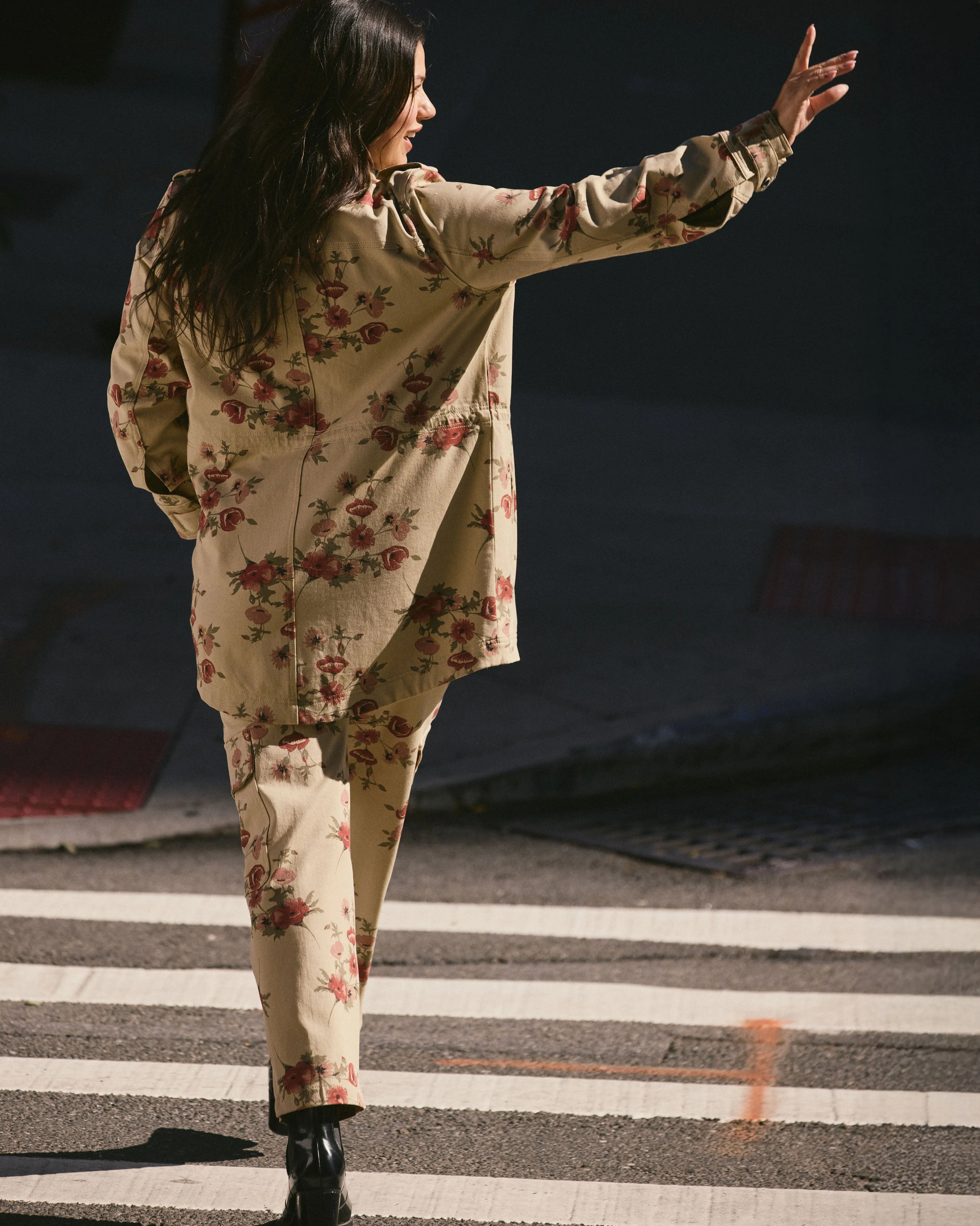 Vineyard Stretch Cotton Twill Jacket - Wild Flower Bouquet Print sold by Universal Standard product image thumbnail 4