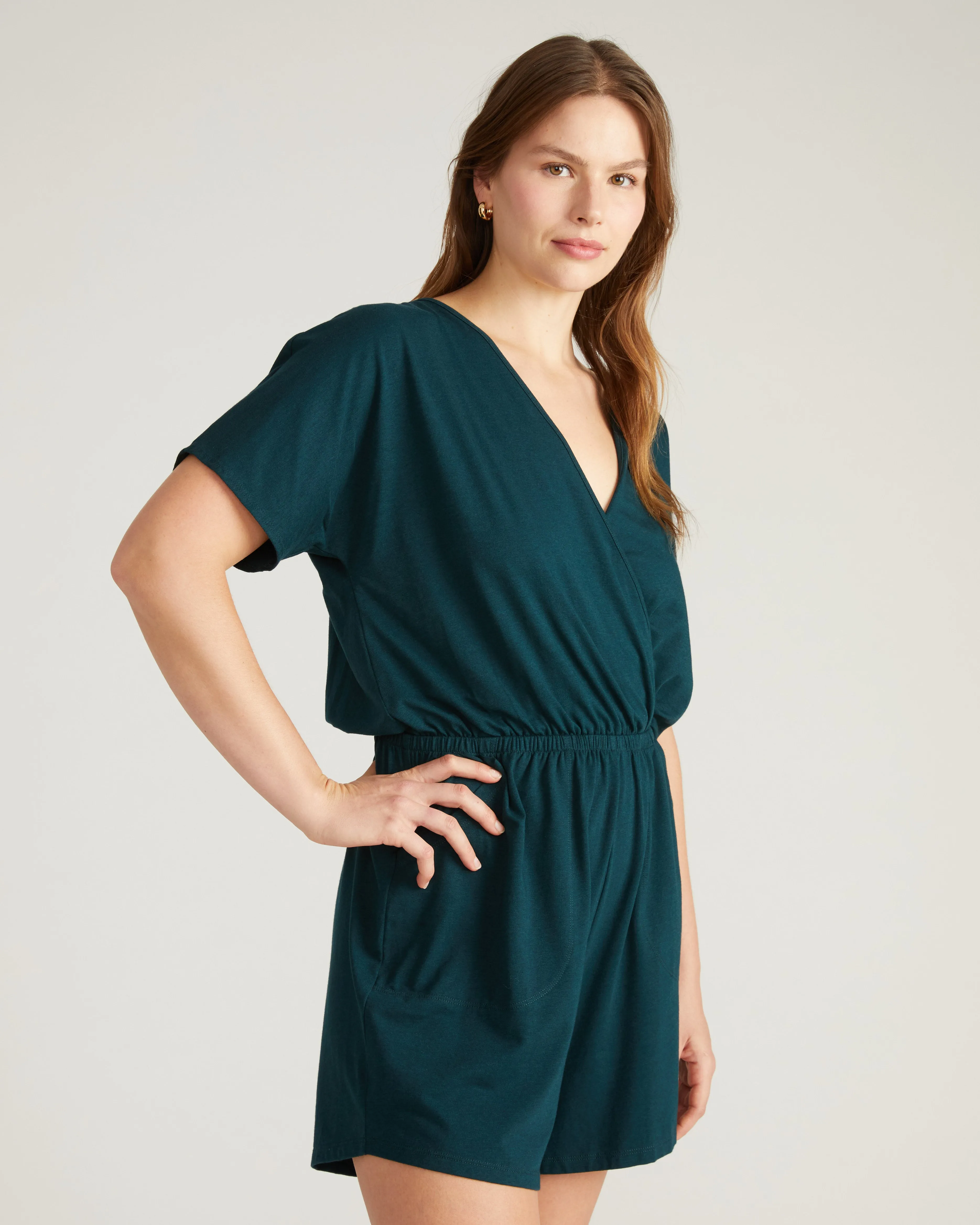 Nora Cross Front Romper - Deep Sea sold by Universal Standard product image thumbnail 3