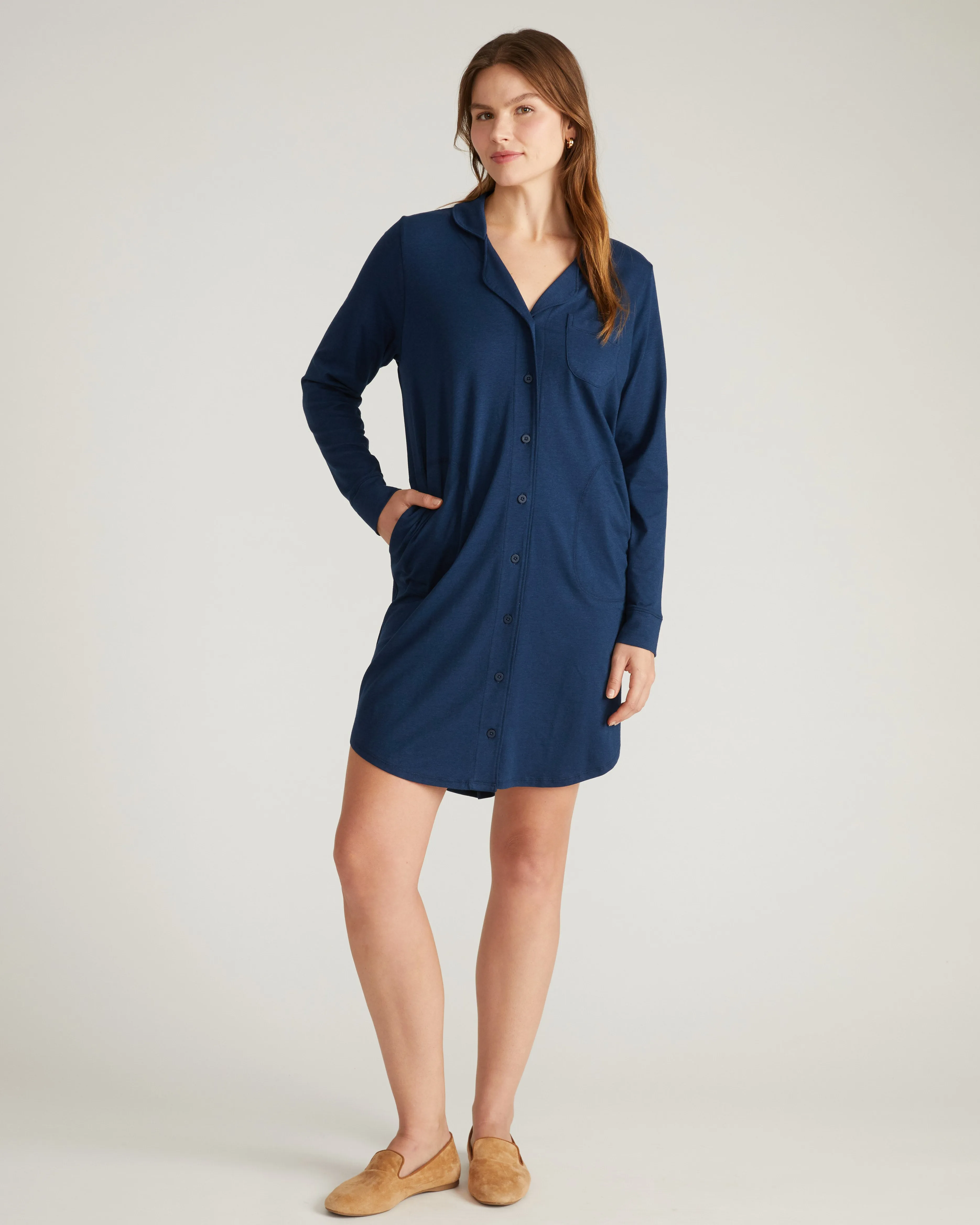 Softie Silky Jersey Sleepshirt - Pageant Blue sold by Universal Standard