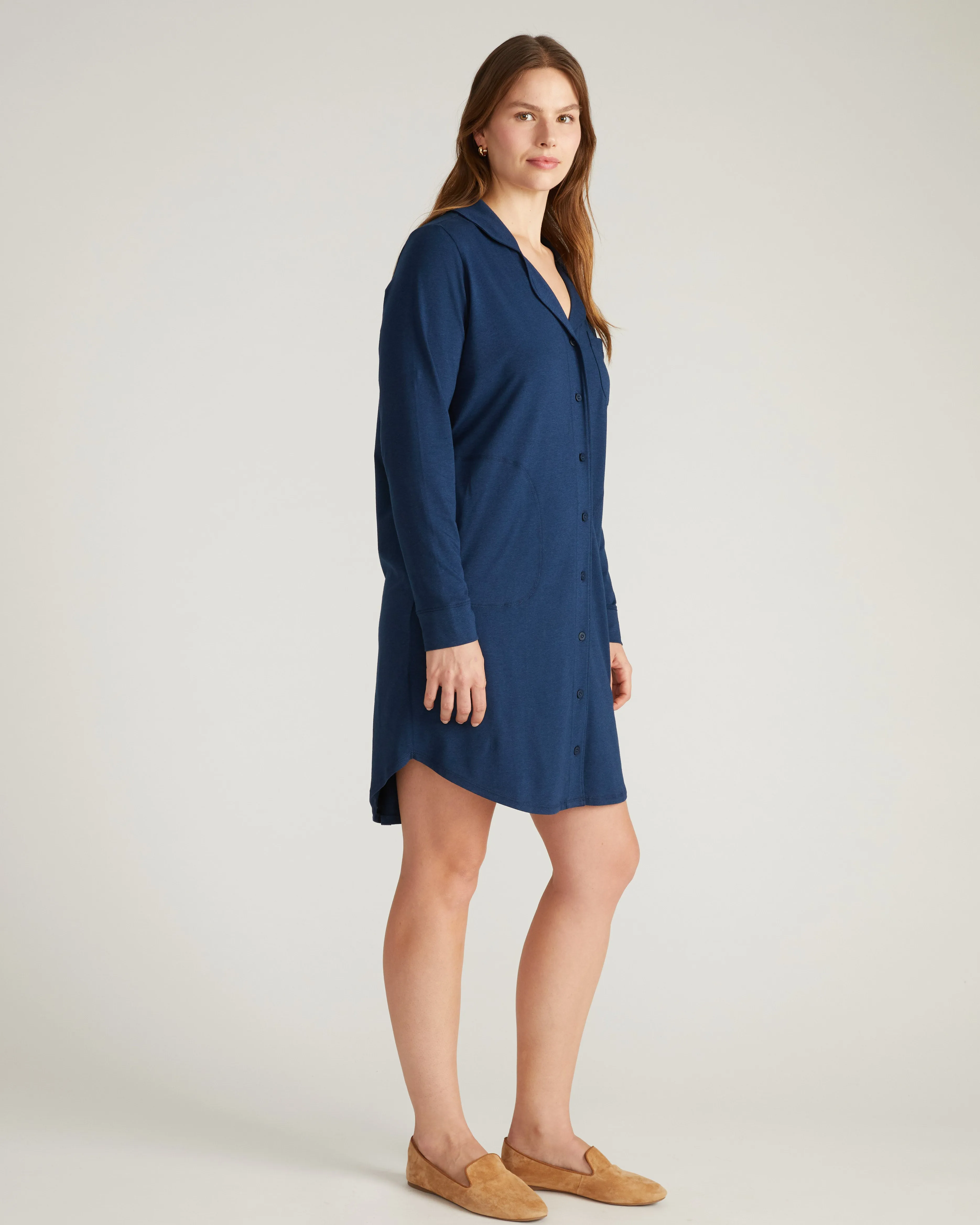 Softie Silky Jersey Sleepshirt - Pageant Blue sold by Universal Standard product image thumbnail 2