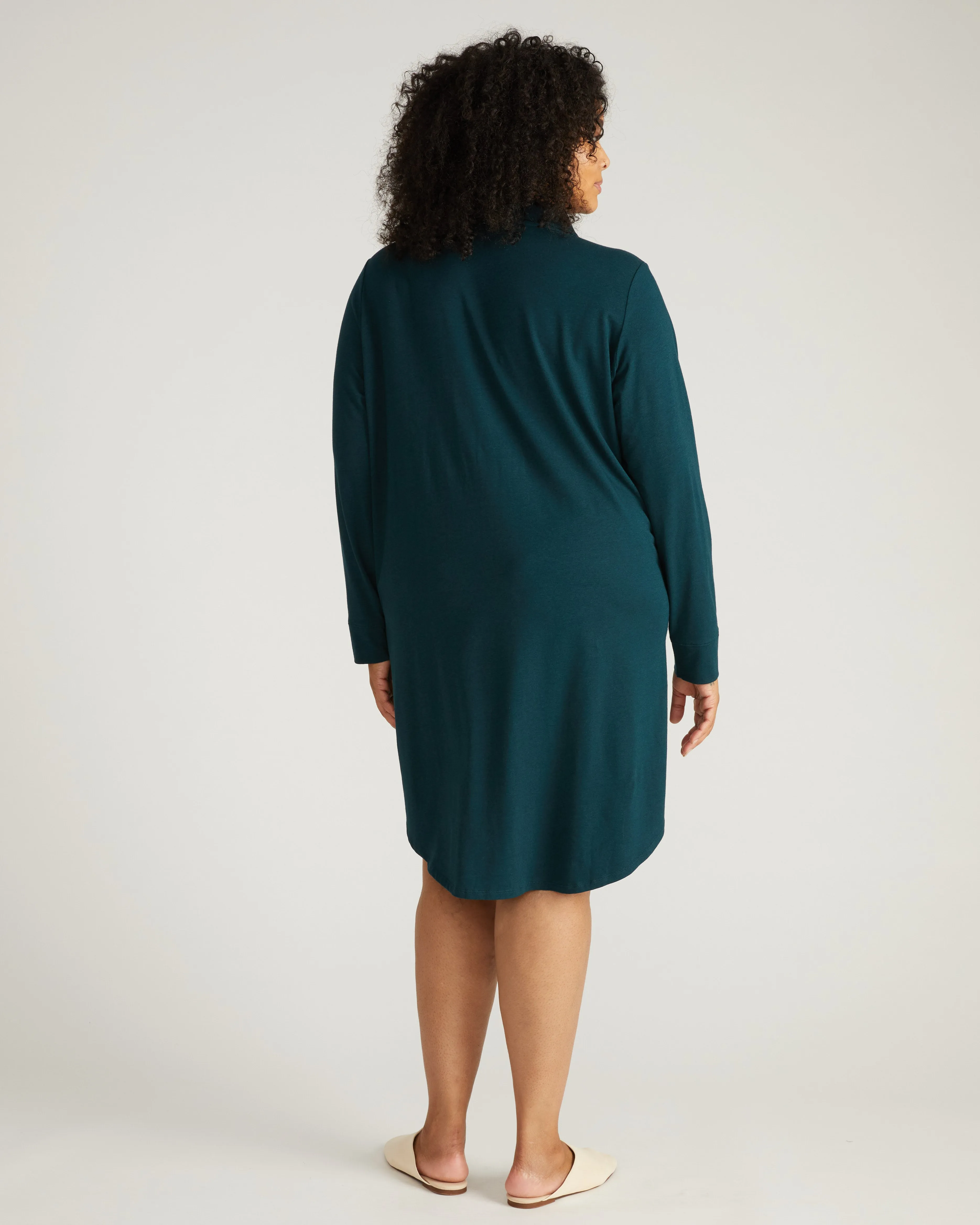 Softie Silky Jersey Sleepshirt - Deep Sea sold by Universal Standard product image thumbnail 3