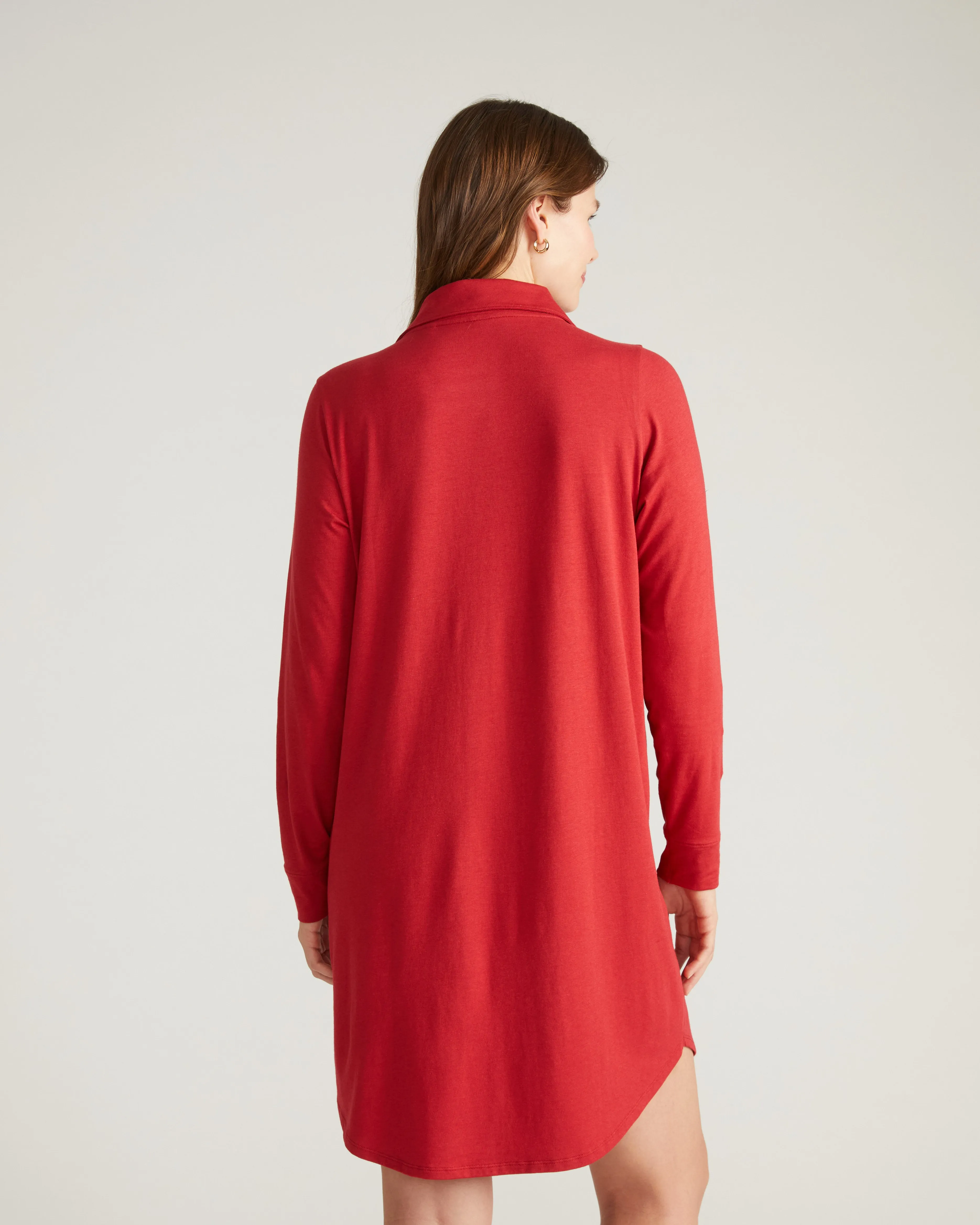Softie Silky Jersey Sleepshirt - Raspberry sold by Universal Standard product image thumbnail 3