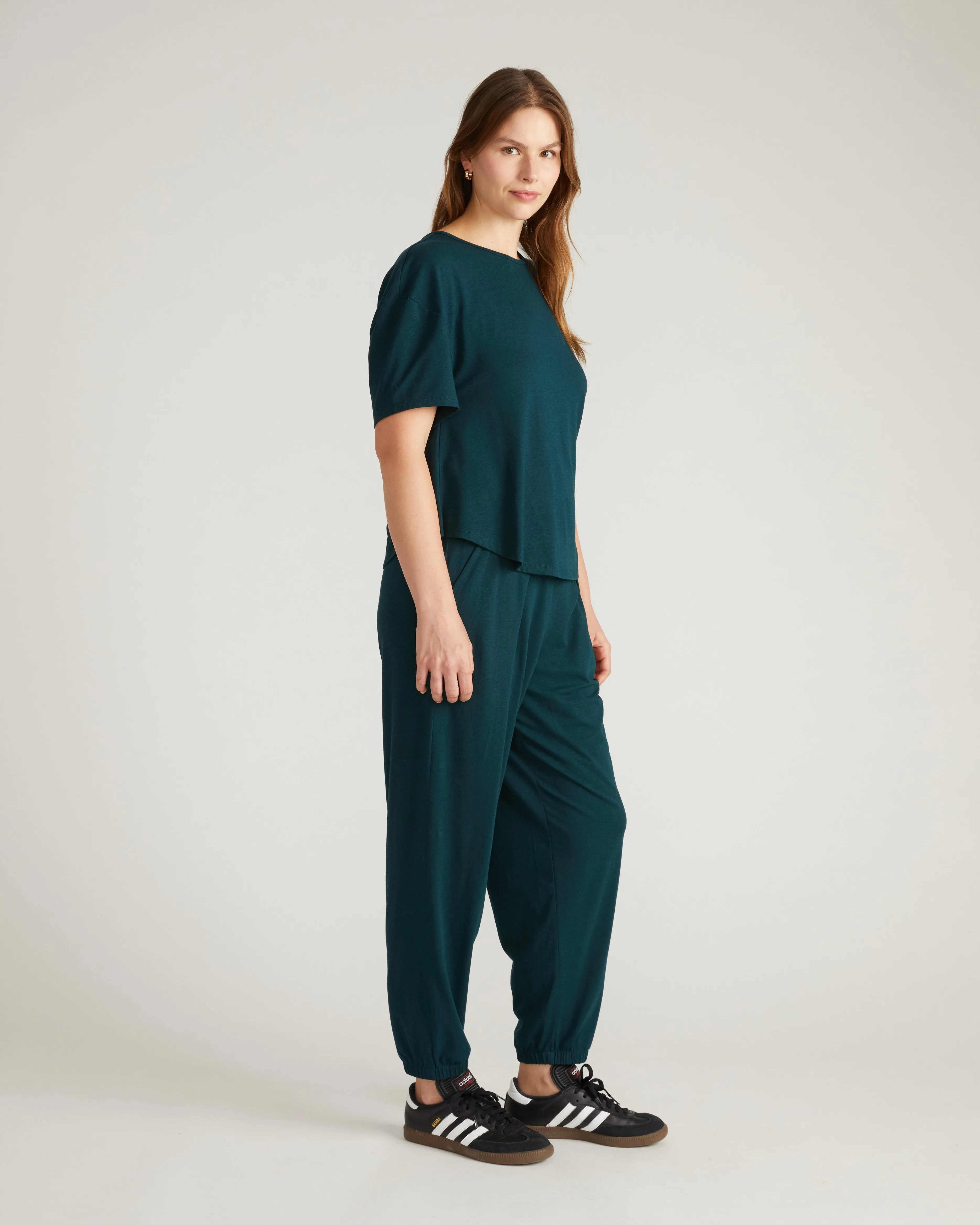 Pina Short Sleeve Lounge Tee - Deep Sea sold by Universal Standard product image thumbnail 2