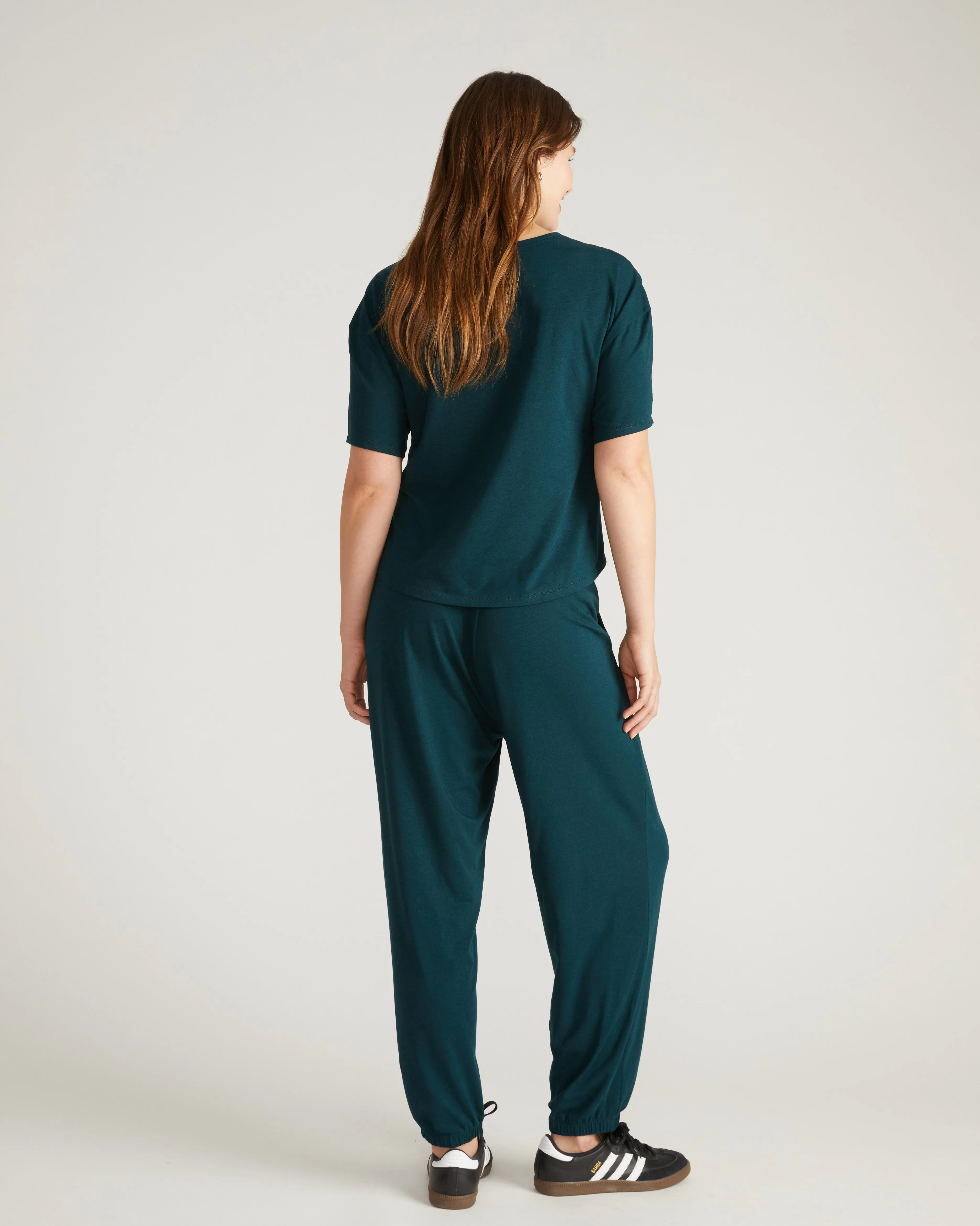 Pina Short Sleeve Lounge Tee - Deep Sea sold by Universal Standard product image thumbnail 3