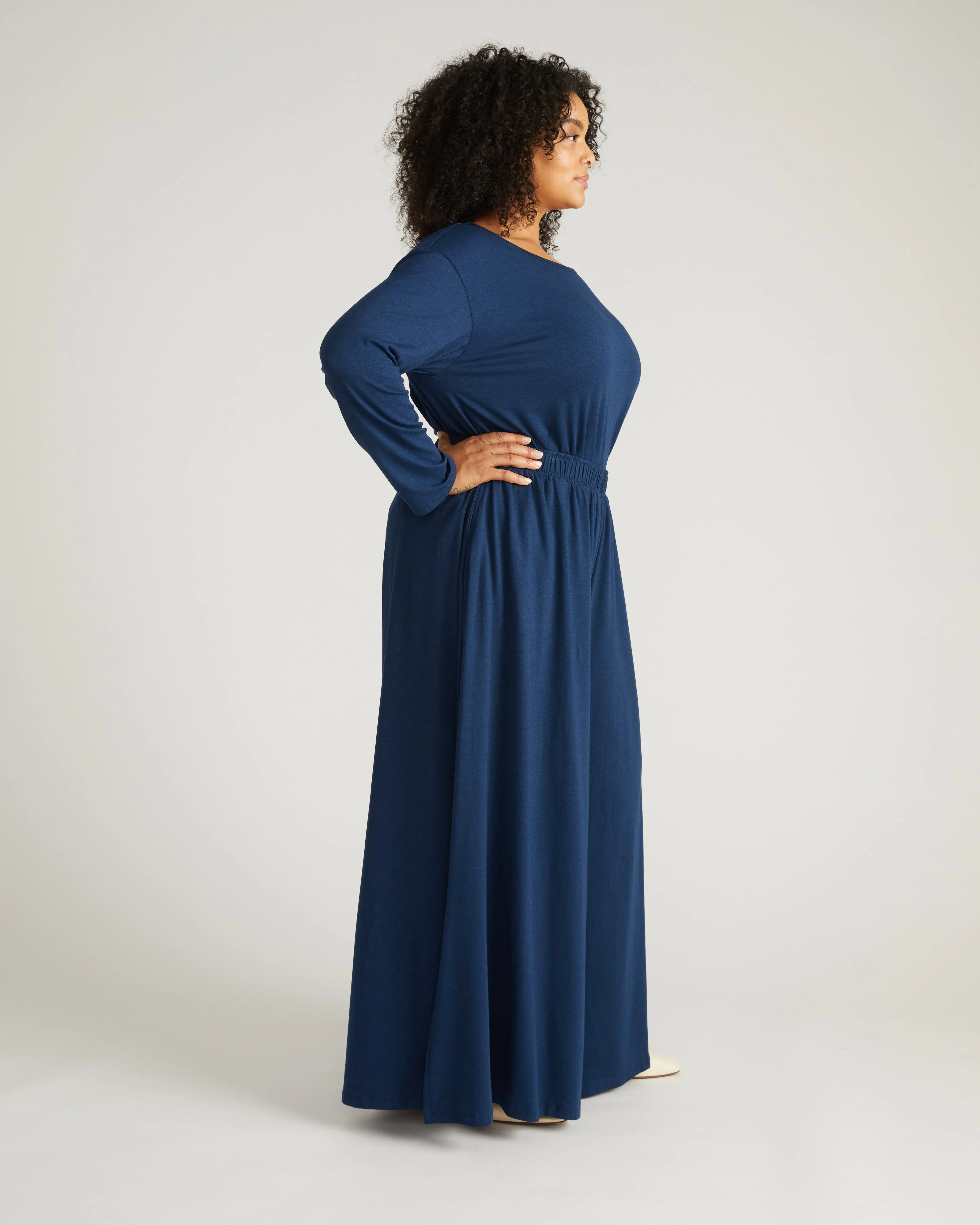 Isadora Wide Leg Lounge Pants - Pageant Blue sold by Universal Standard product image thumbnail 2