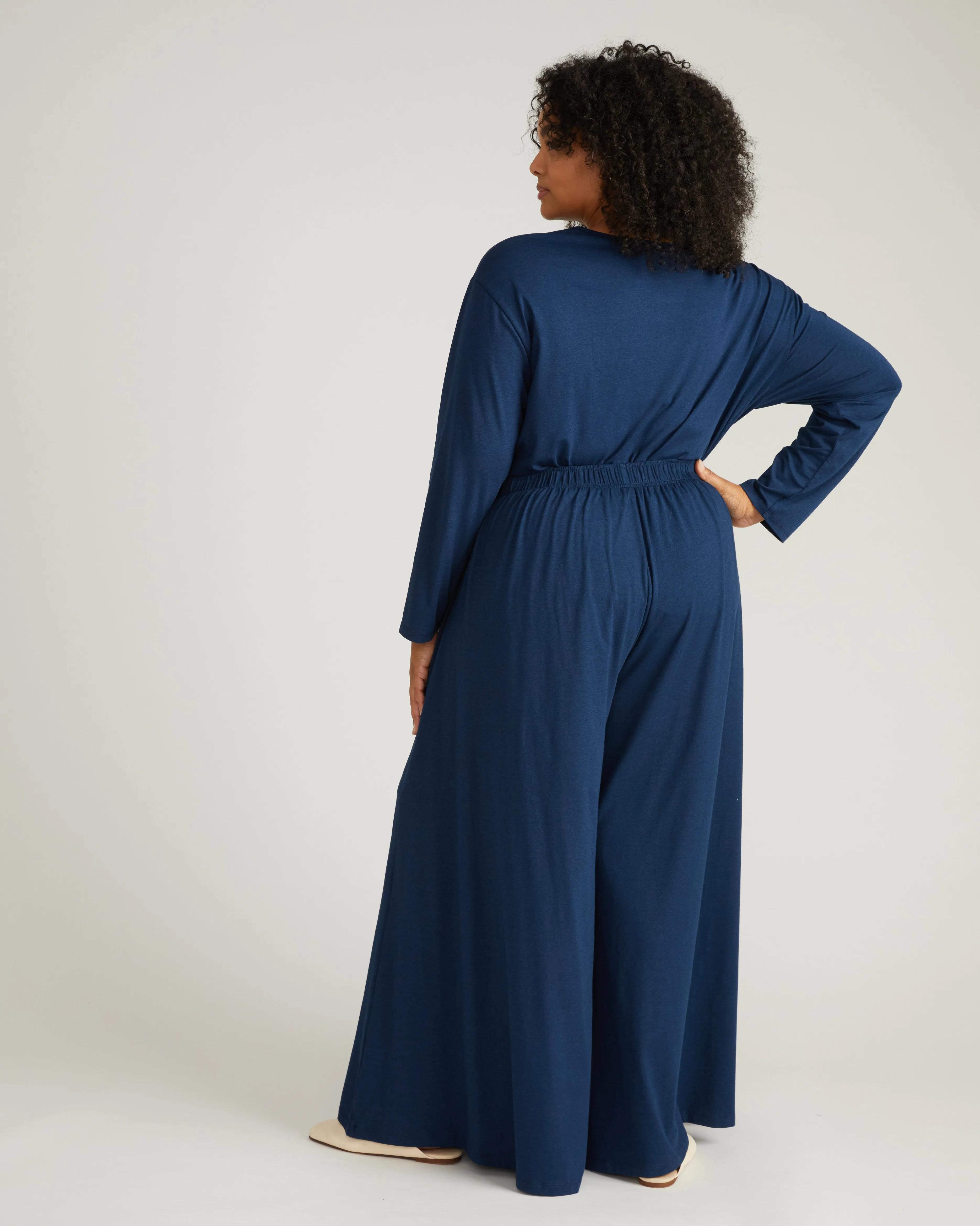 Isadora Wide Leg Lounge Pants - Pageant Blue sold by Universal Standard product image thumbnail 3