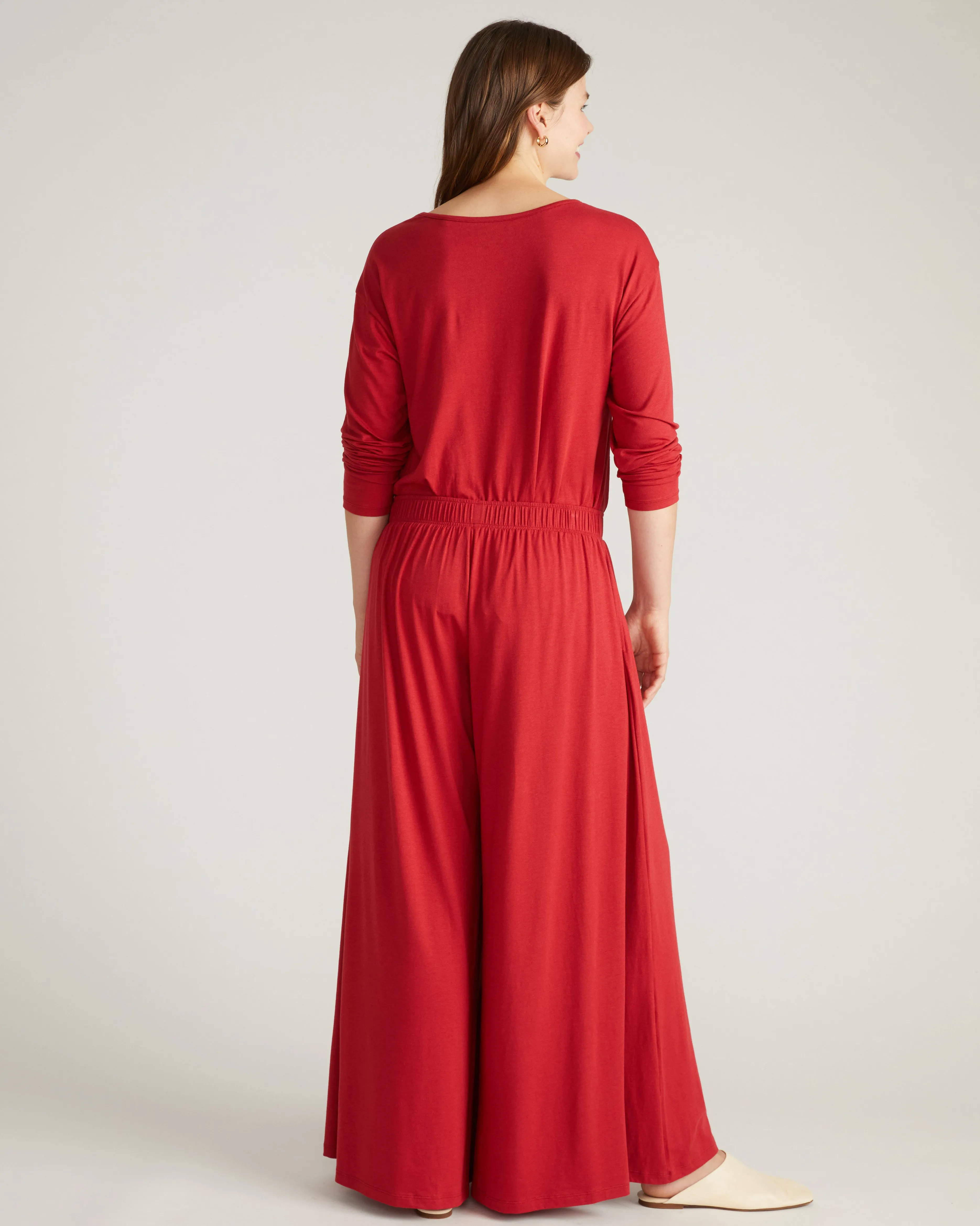 Isadora Wide Leg Lounge Pants - Raspberry sold by Universal Standard product image thumbnail 4