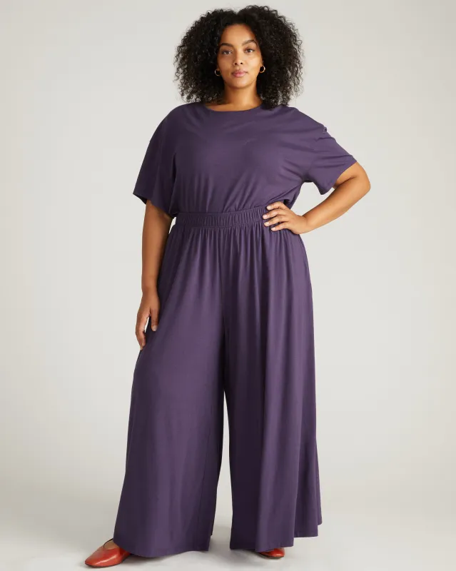 Isadora Wide Leg Lounge Pants - Anthracite sold by Universal Standard
