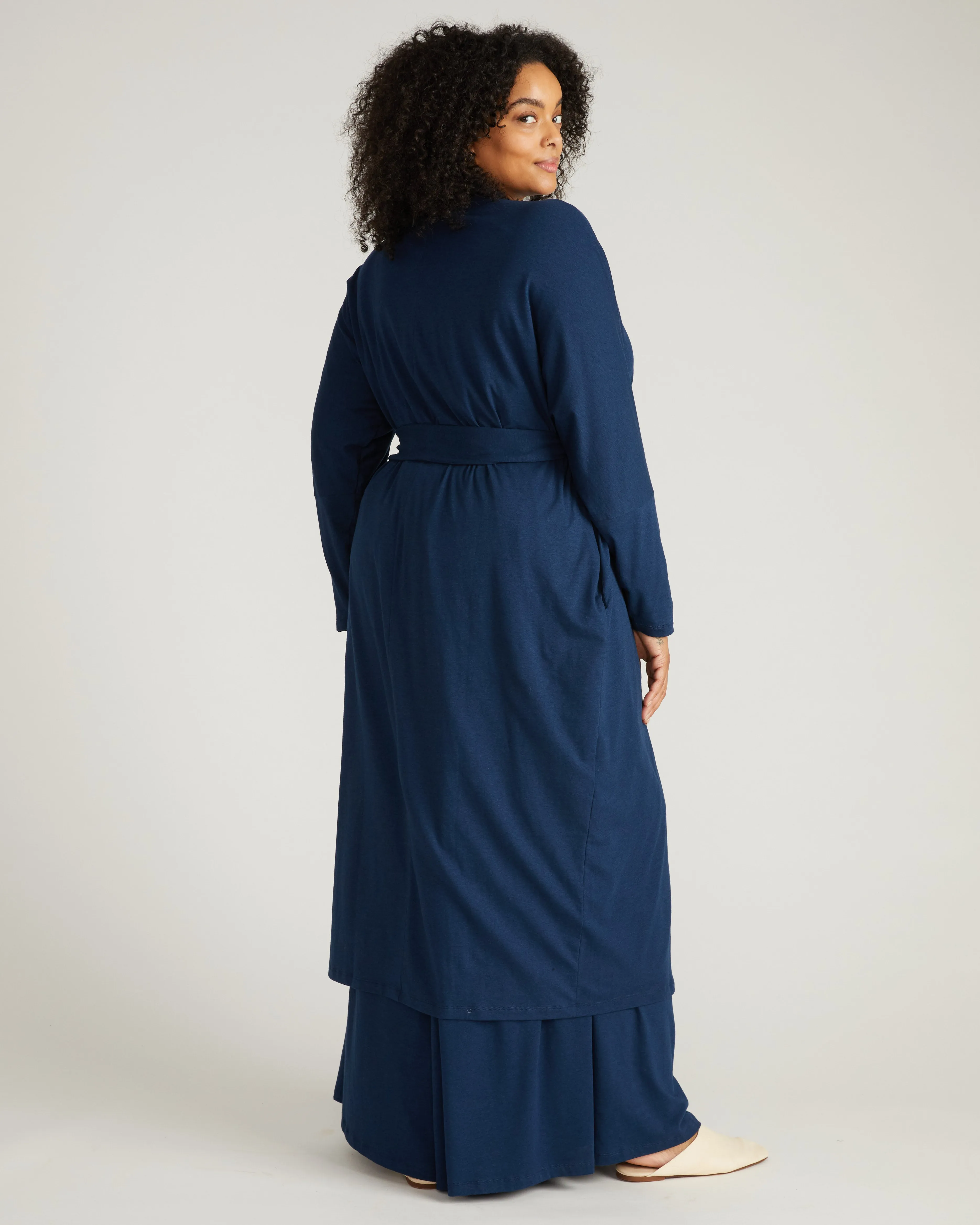 Daphne Lounge Robe - Pageant Blue sold by Universal Standard product image thumbnail 3