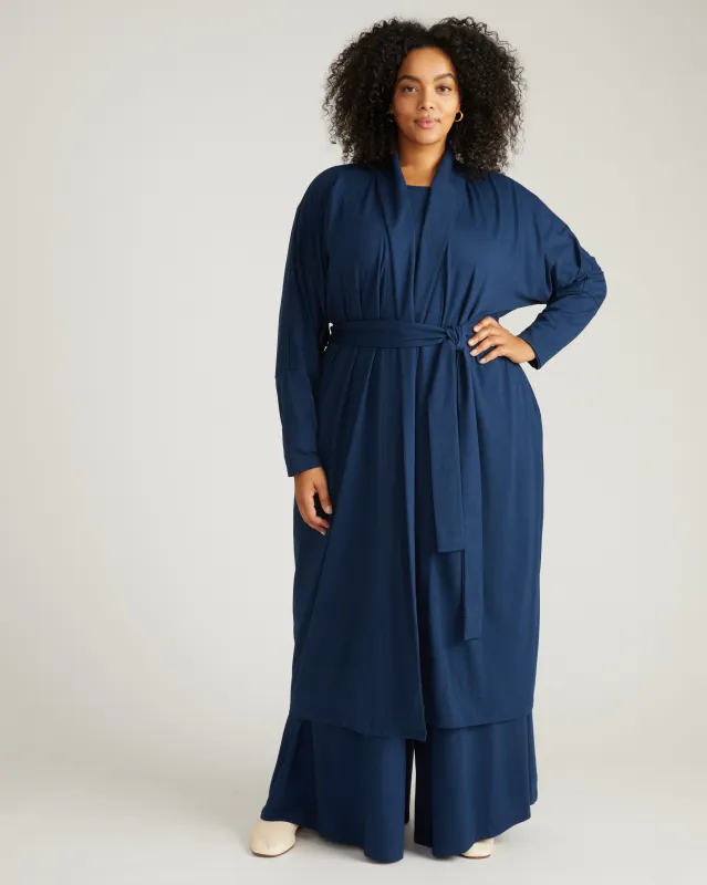 Daphne Lounge Robe - Pageant Blue sold by Universal Standard