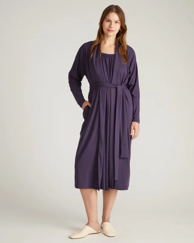 Daphne Lounge Robe - Anthracite sold by Universal Standard