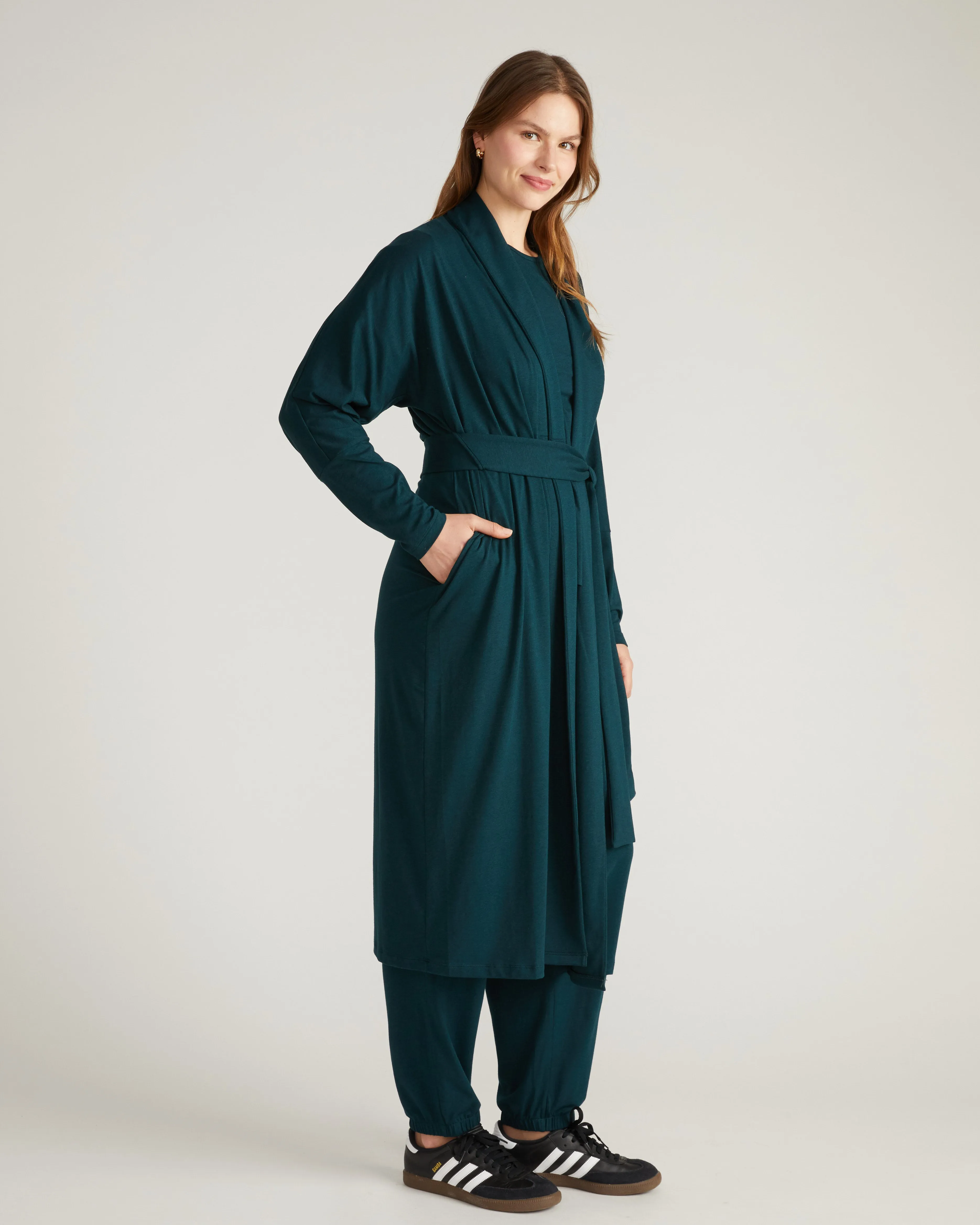 Daphne Lounge Robe - Deep Sea sold by Universal Standard product image thumbnail 2