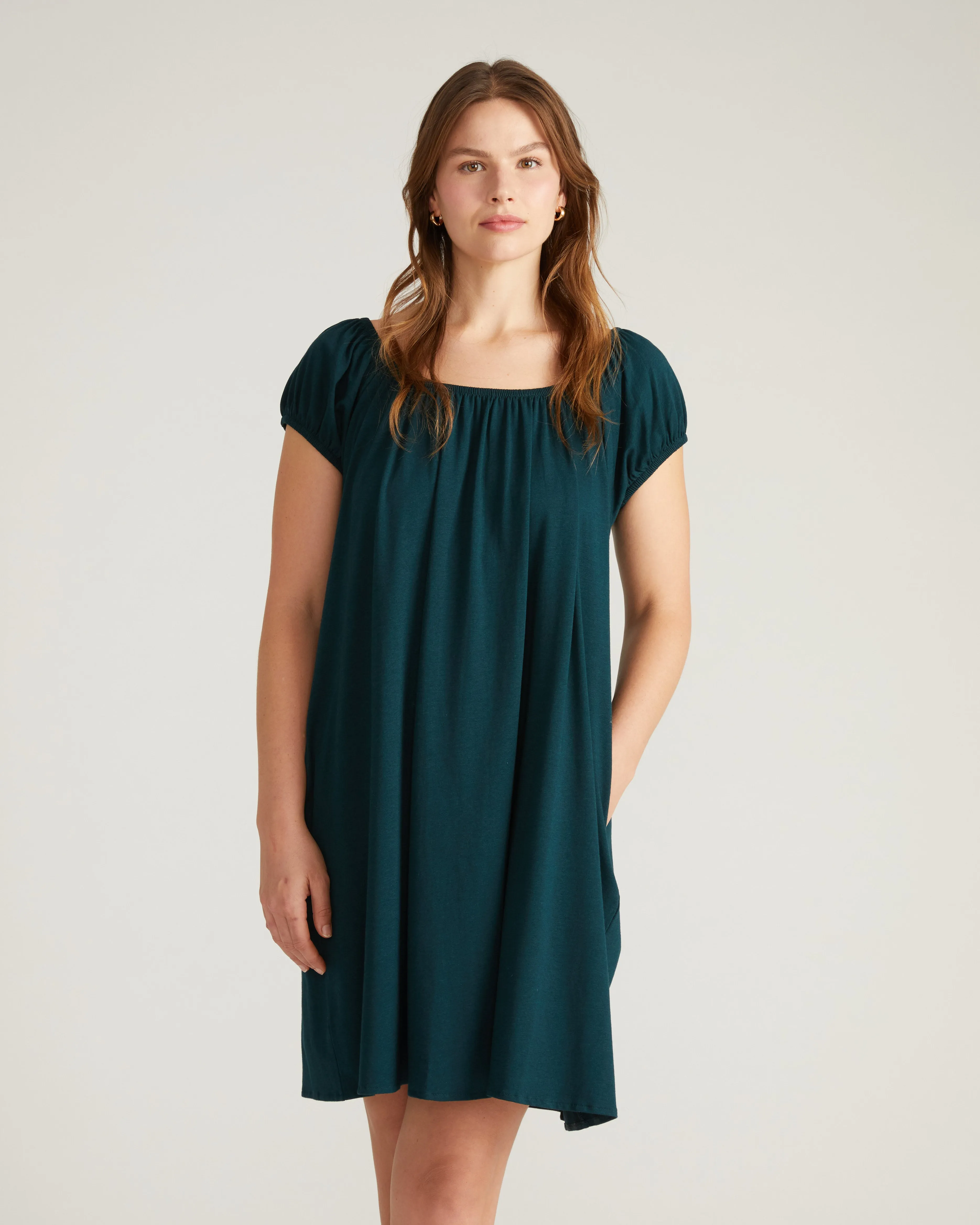 Lilian Short Sleep Dress - Deep Sea sold by Universal Standard product image thumbnail 2